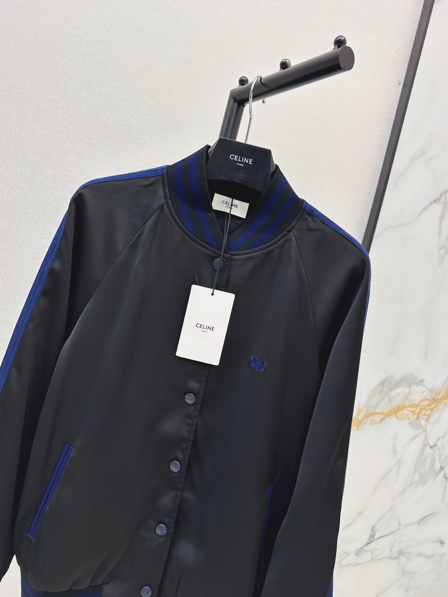 Celi 26fw satin bomber jacket