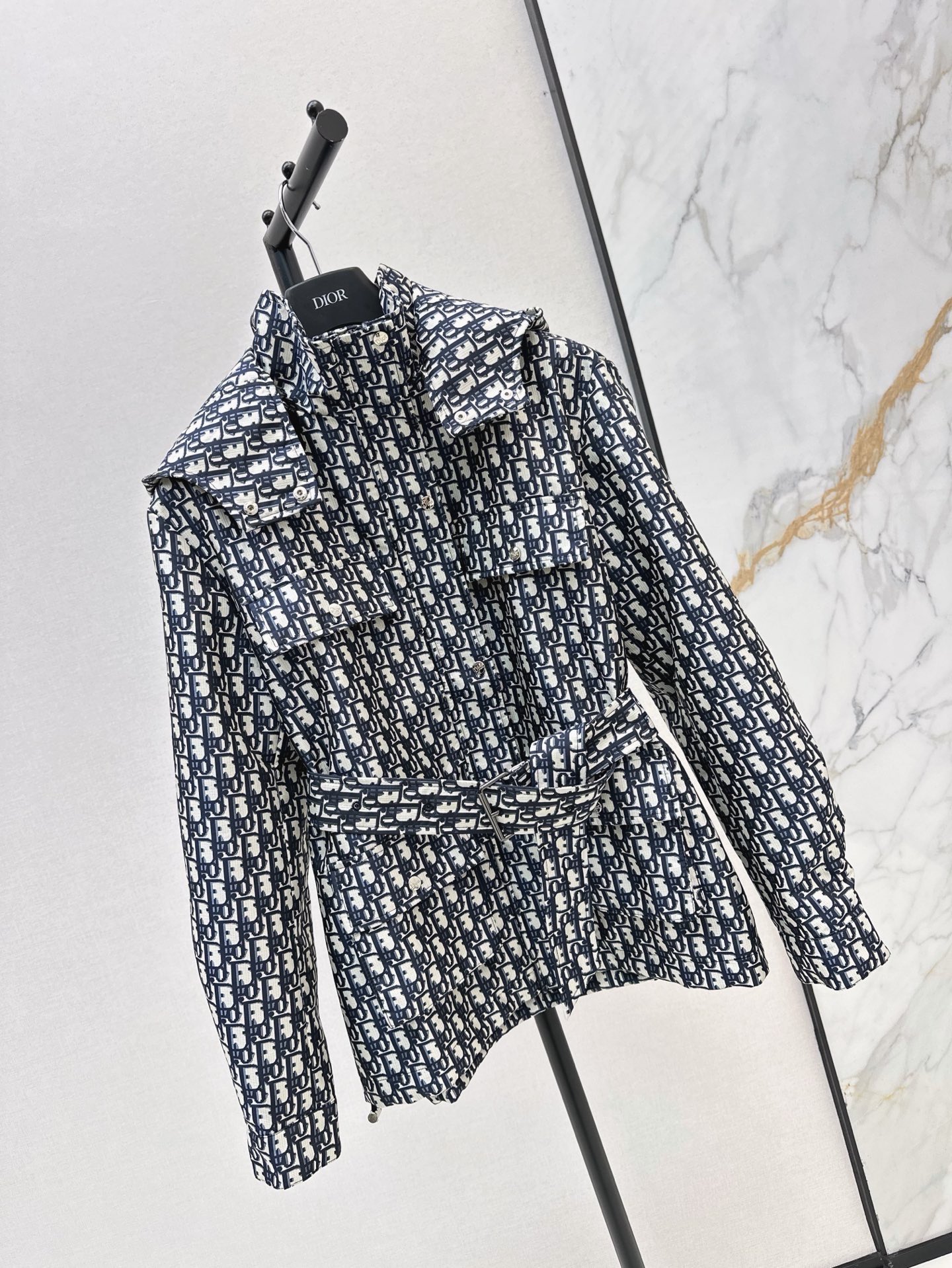 CD 26fw jacquard hooded jacket