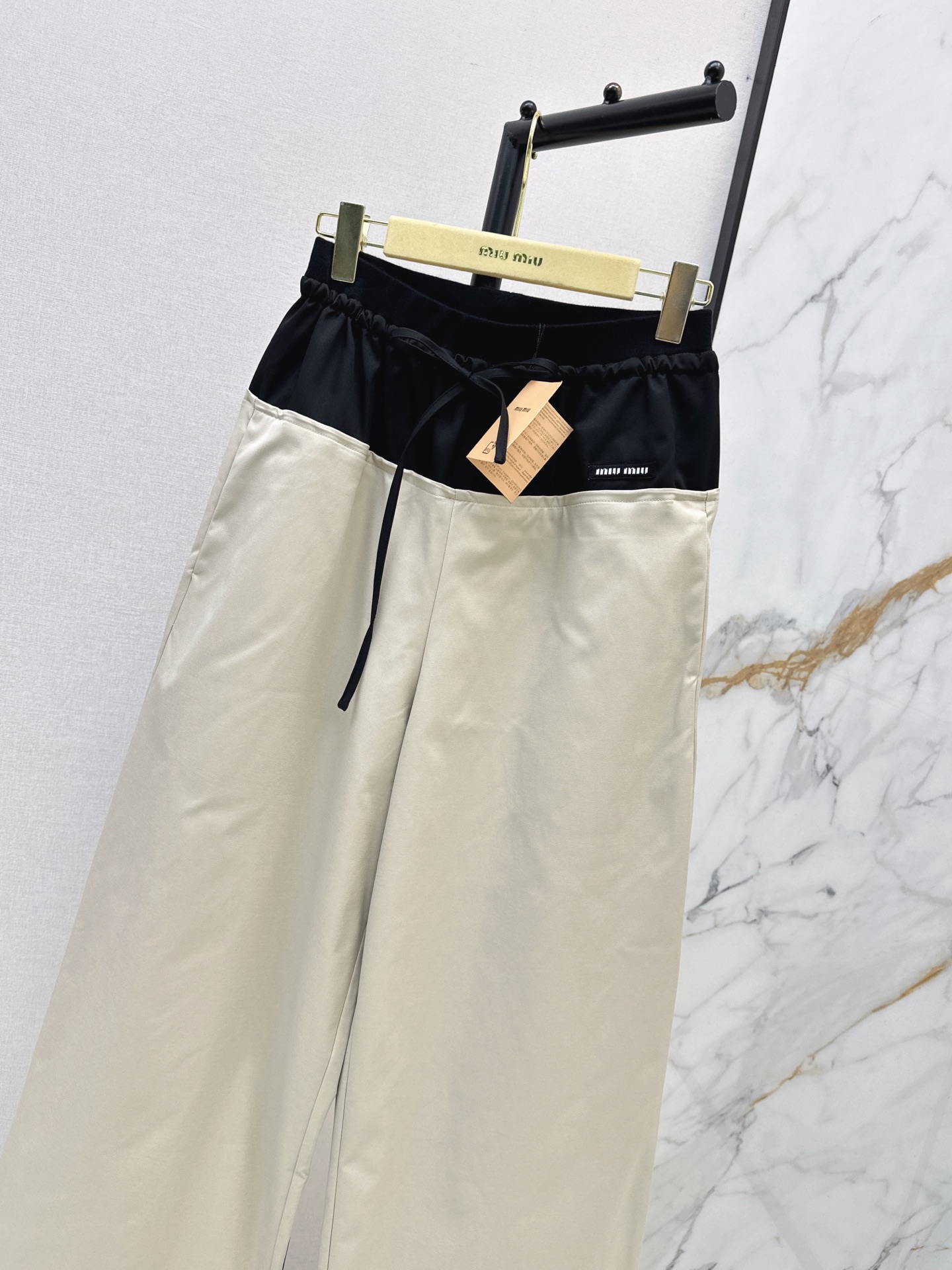 Miu 26fw contract wide-leg pants