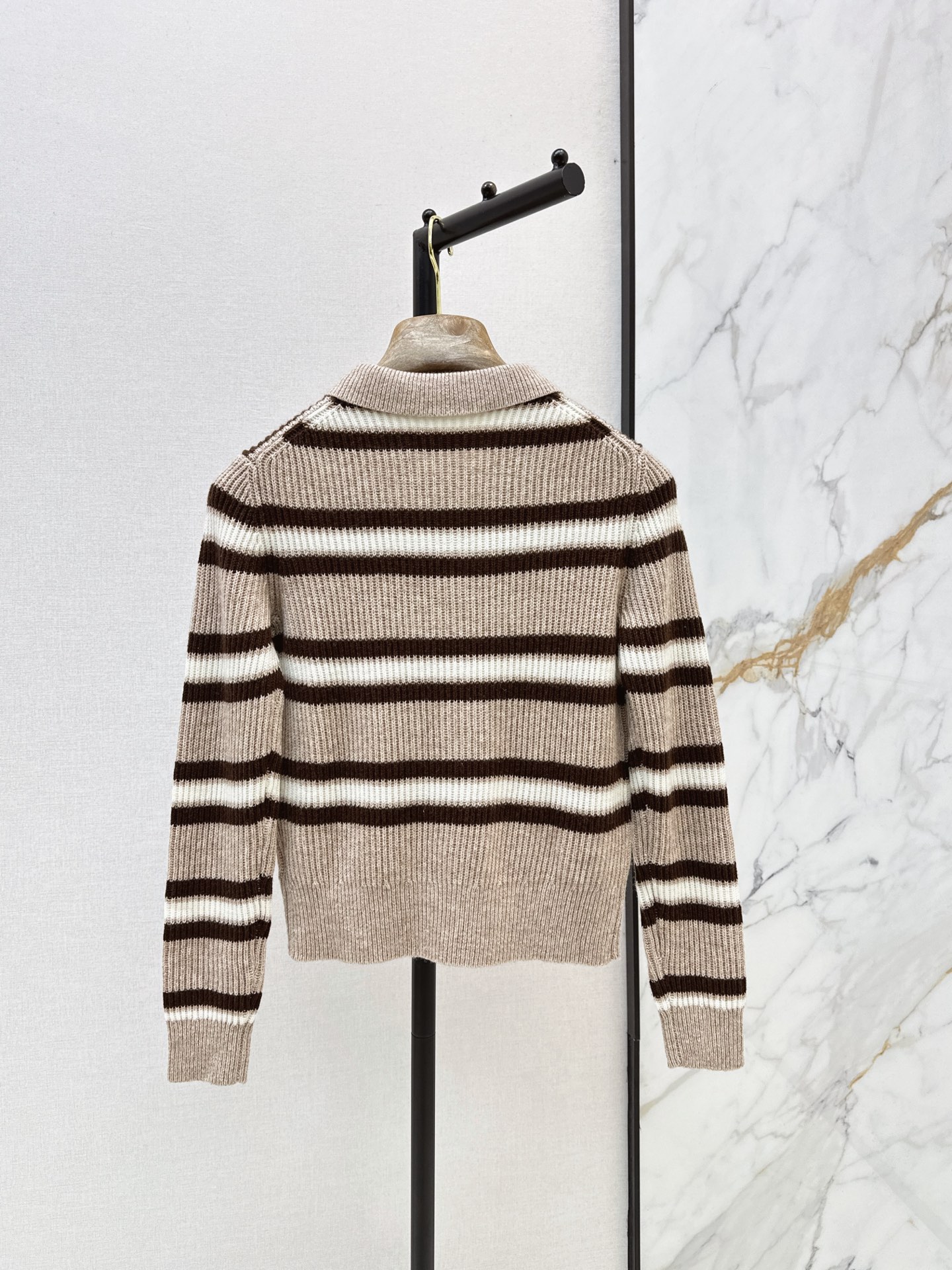 Brun 26fw stripe cardigan