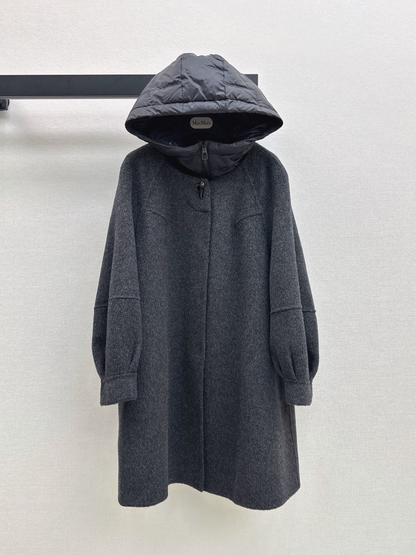 Max 26fw hooded down vest overcoats sets