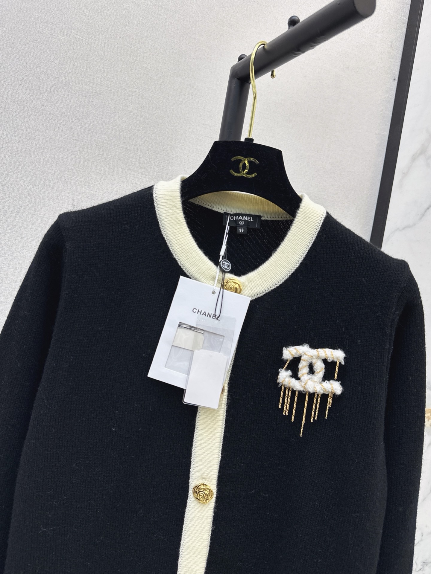 Chan 26fw cashmere knit cardigan