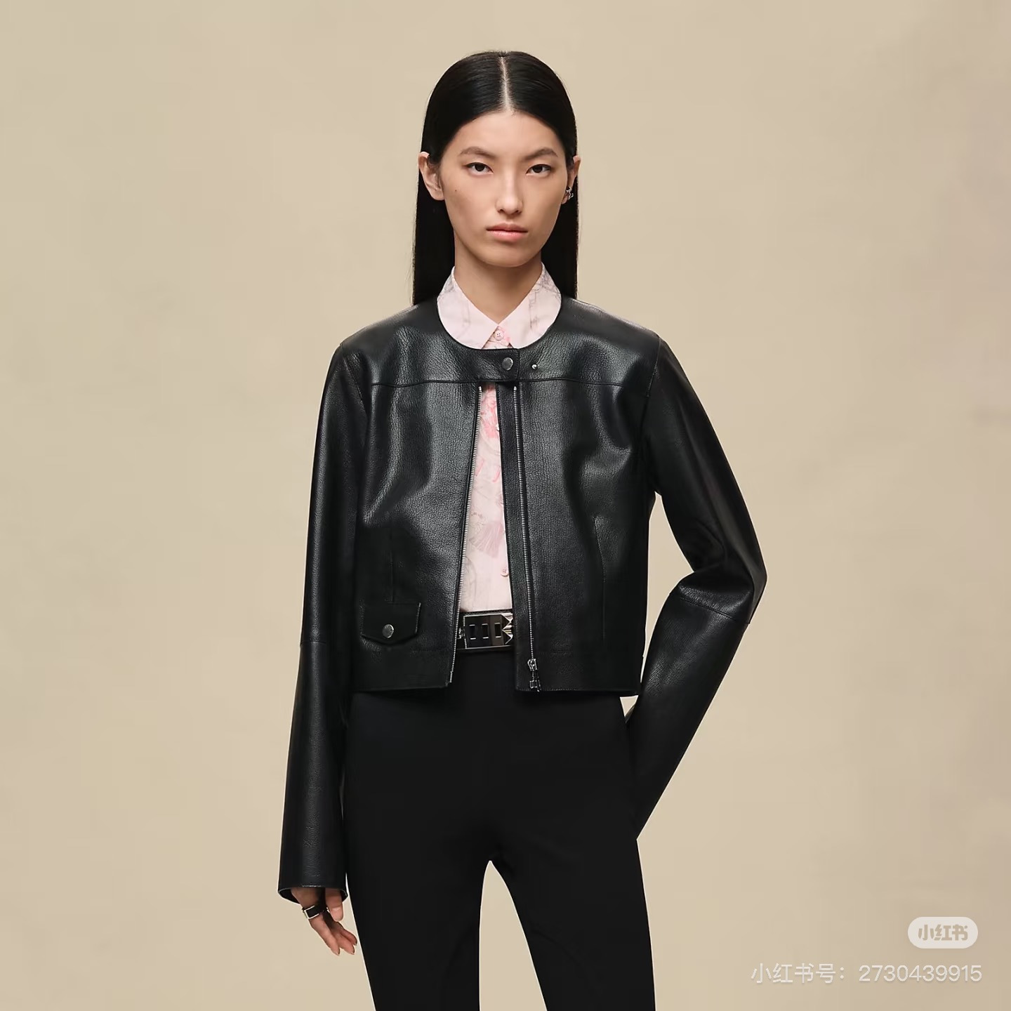 Her 26fw leather jacket