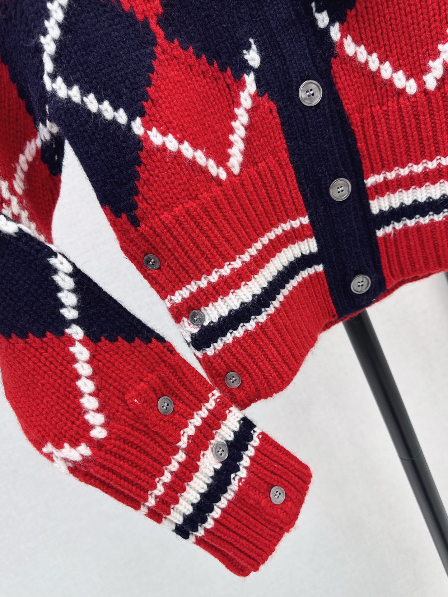 Thom 26fw jacquard knit cardigan