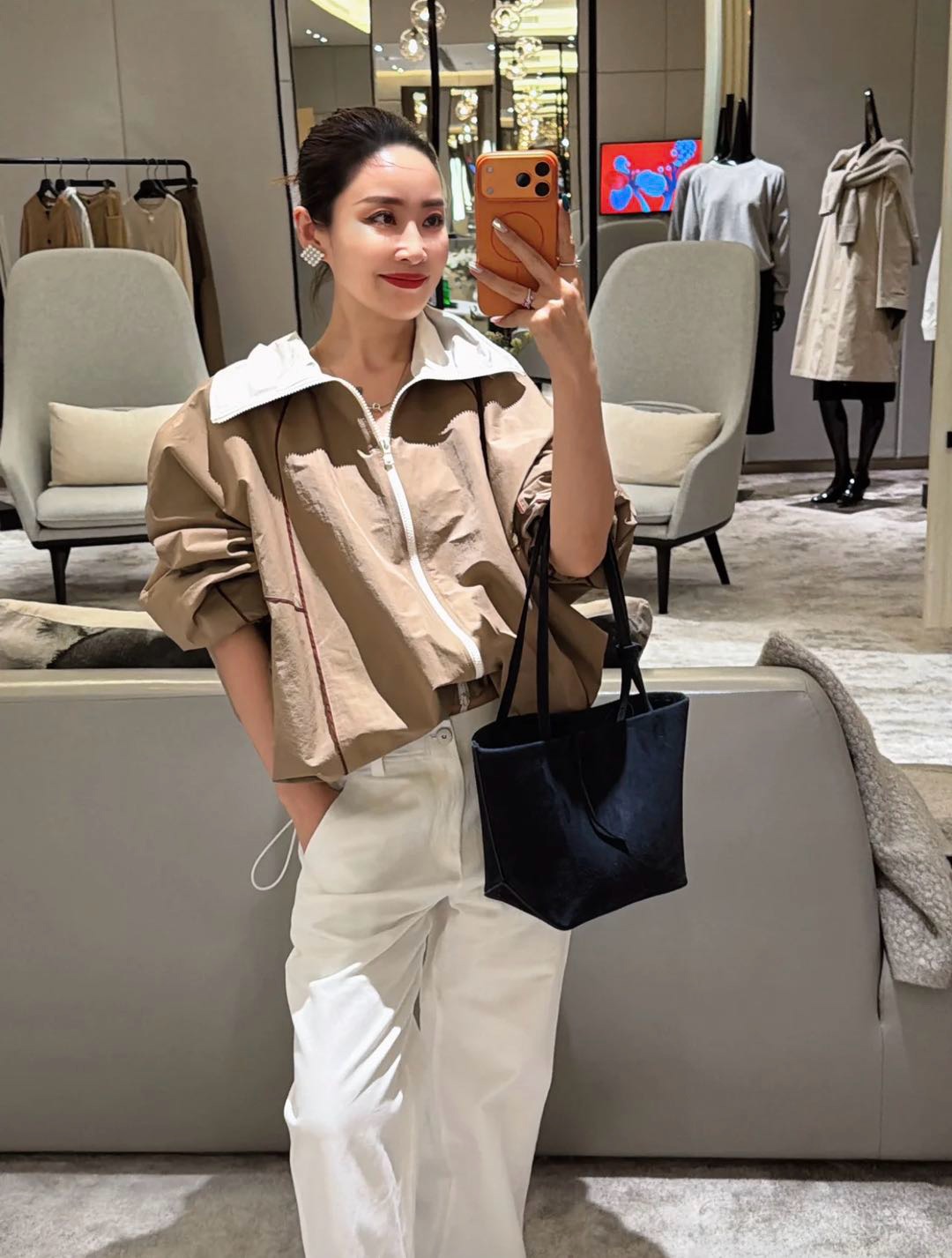 Brun 26ss zipper jacket