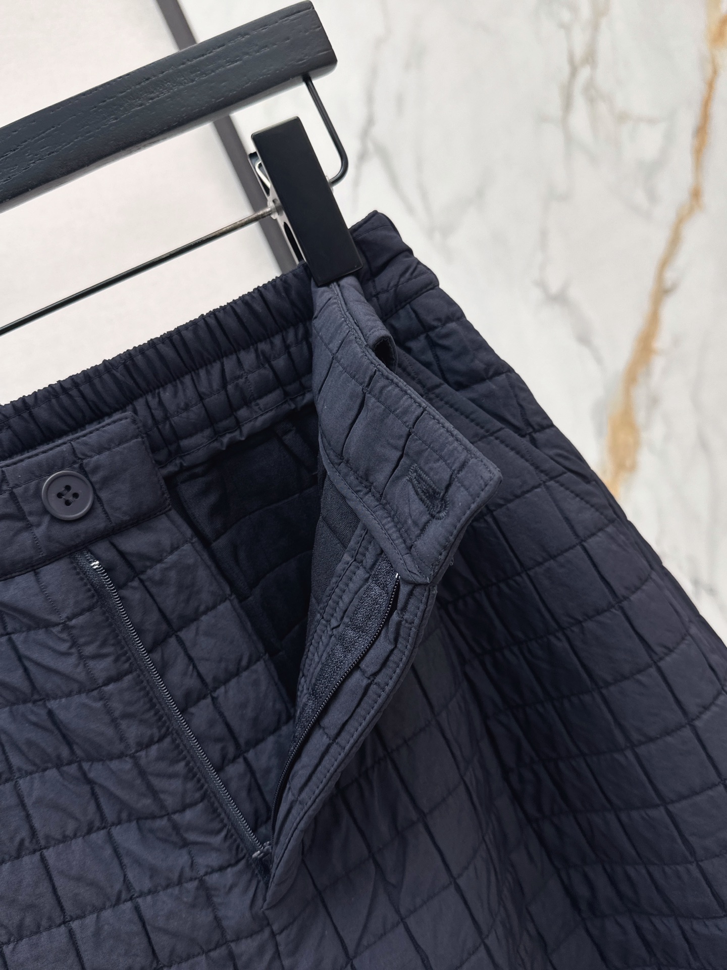 Brun 26fw cropped padded pants