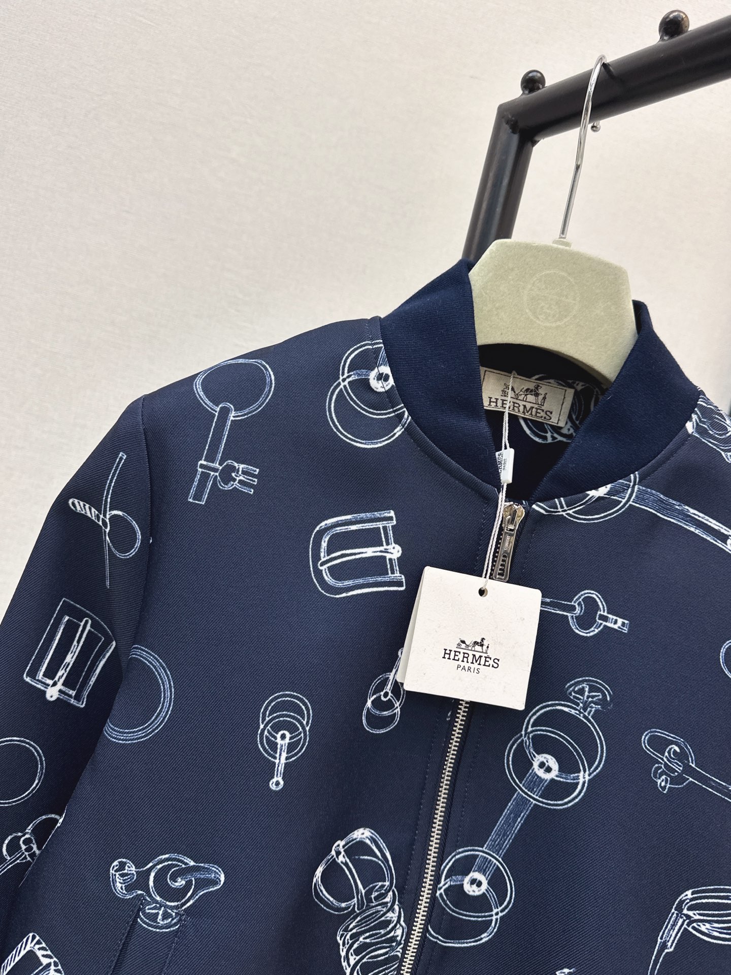 Her 26fw print zipper jacket