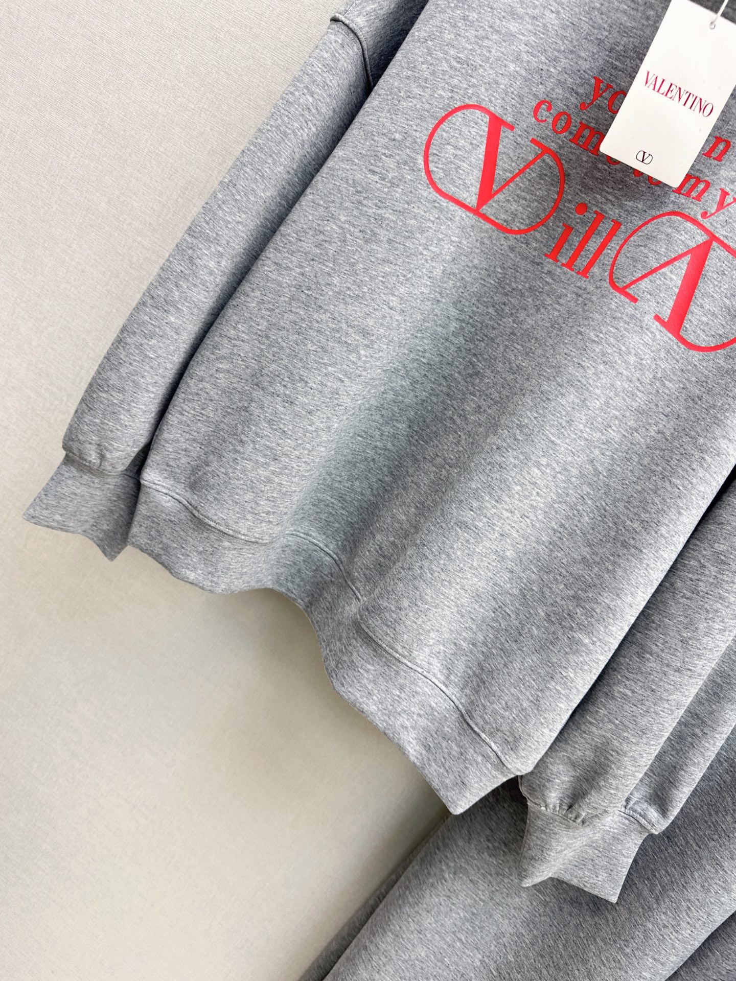 Valen 26fw print sweatshirt pants sets