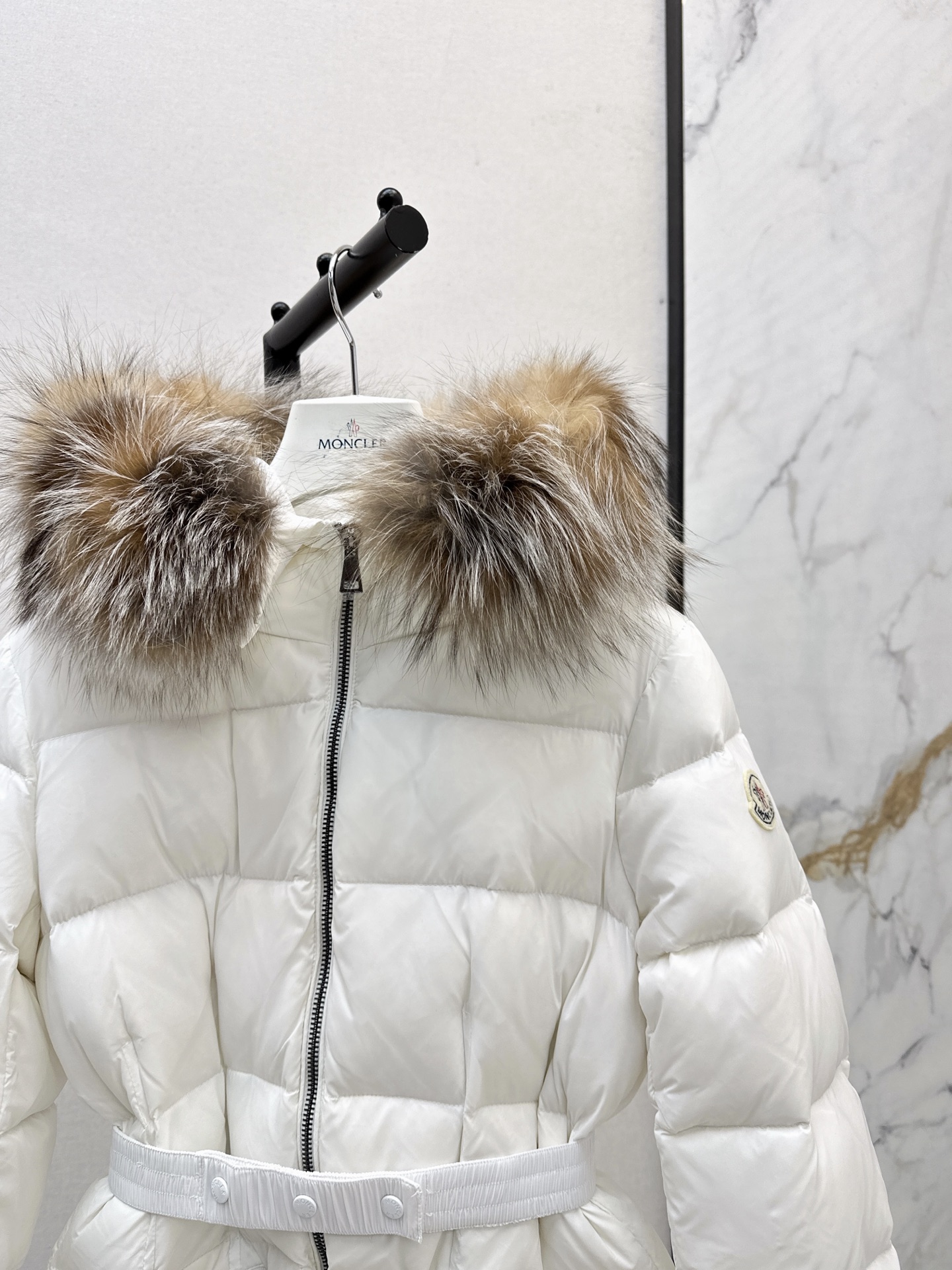 Monc 26fw hooded long down jacket