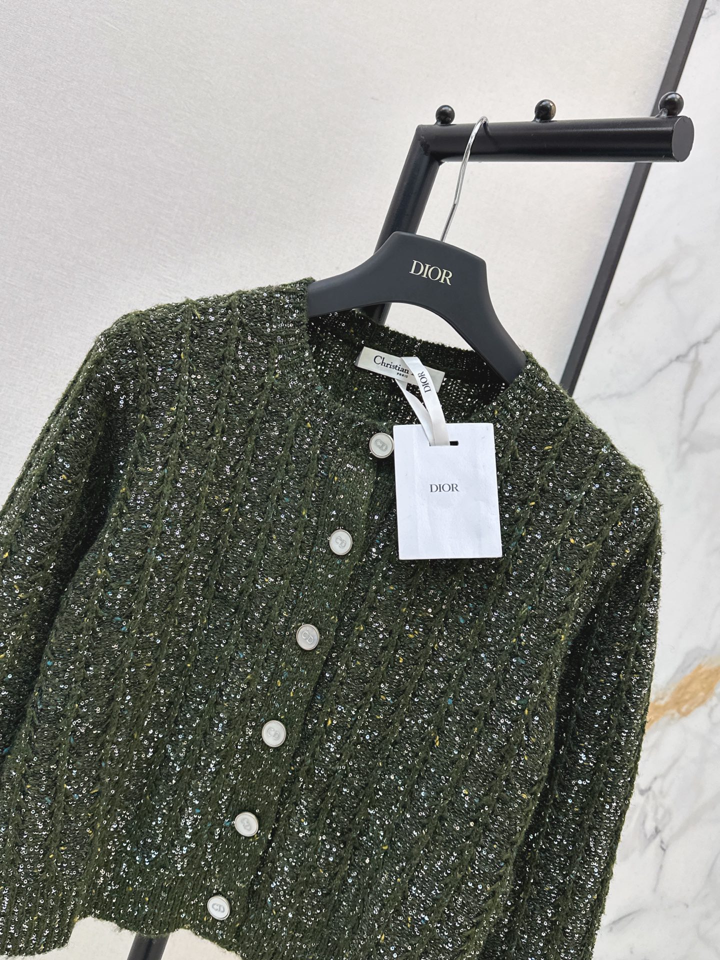 CD 26fw sequin cardigan jacket