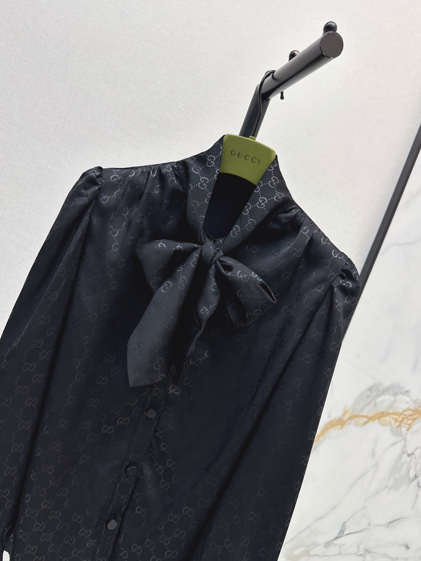 Guc 26fw jacquard ribbon shirt