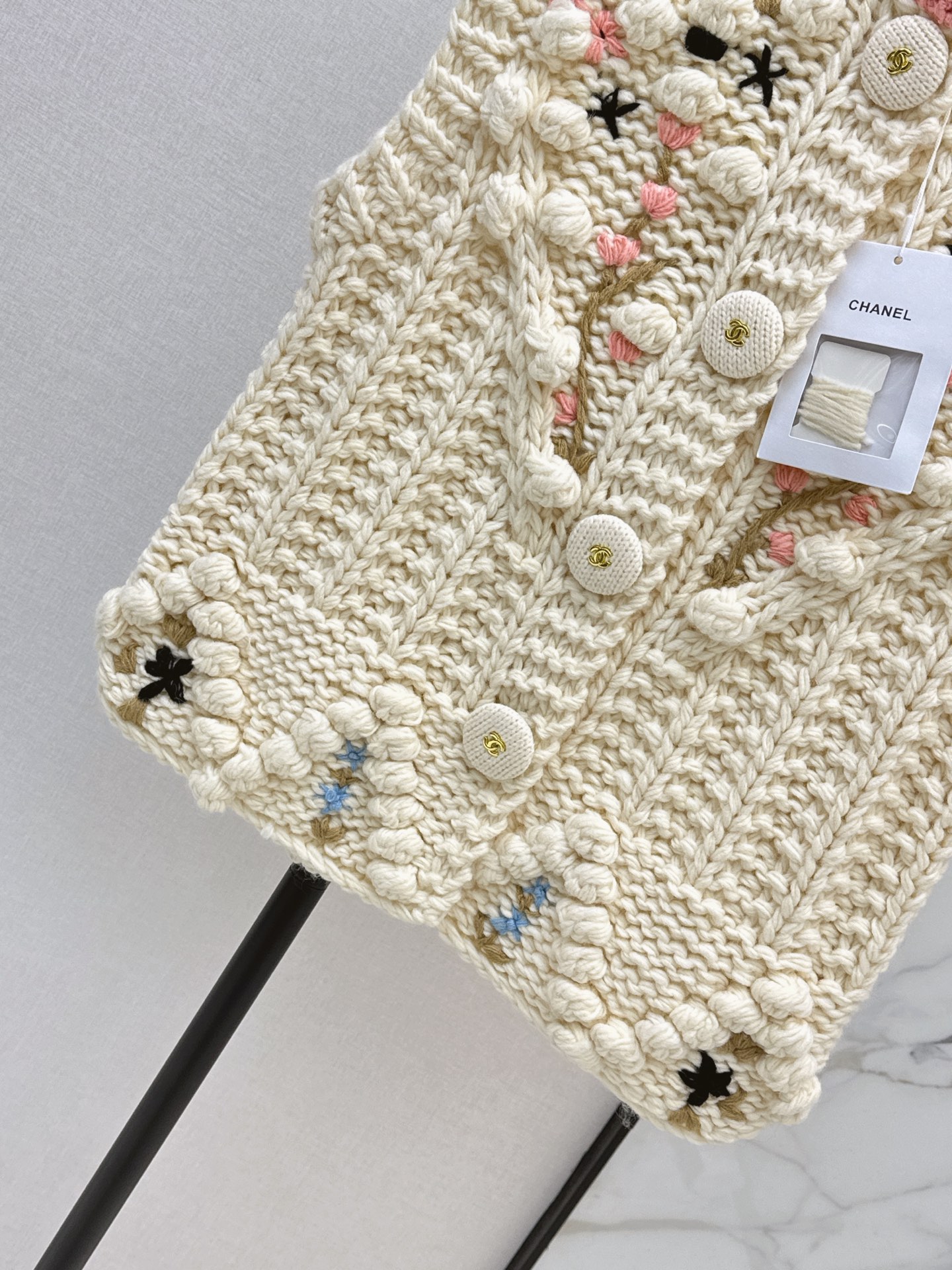 Chan 26fw embroidery knit vest