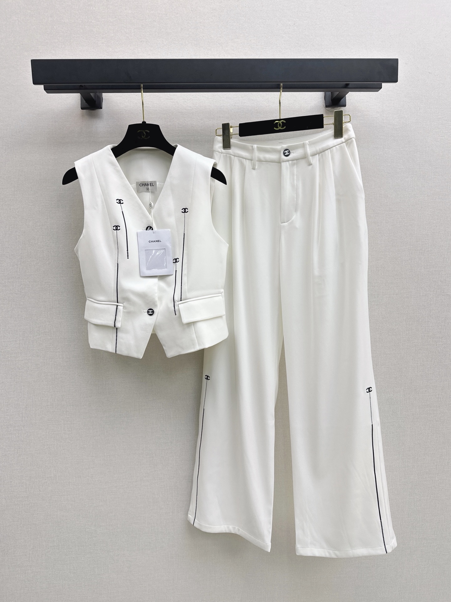 Chan 26fw vest pants sets