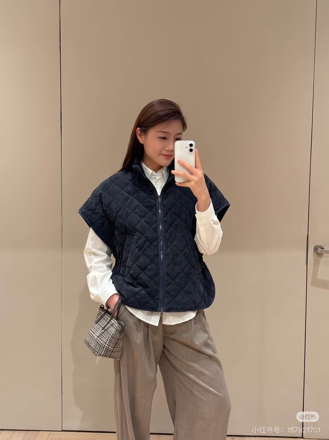 Brun 26fw coudroy padded vest jacket