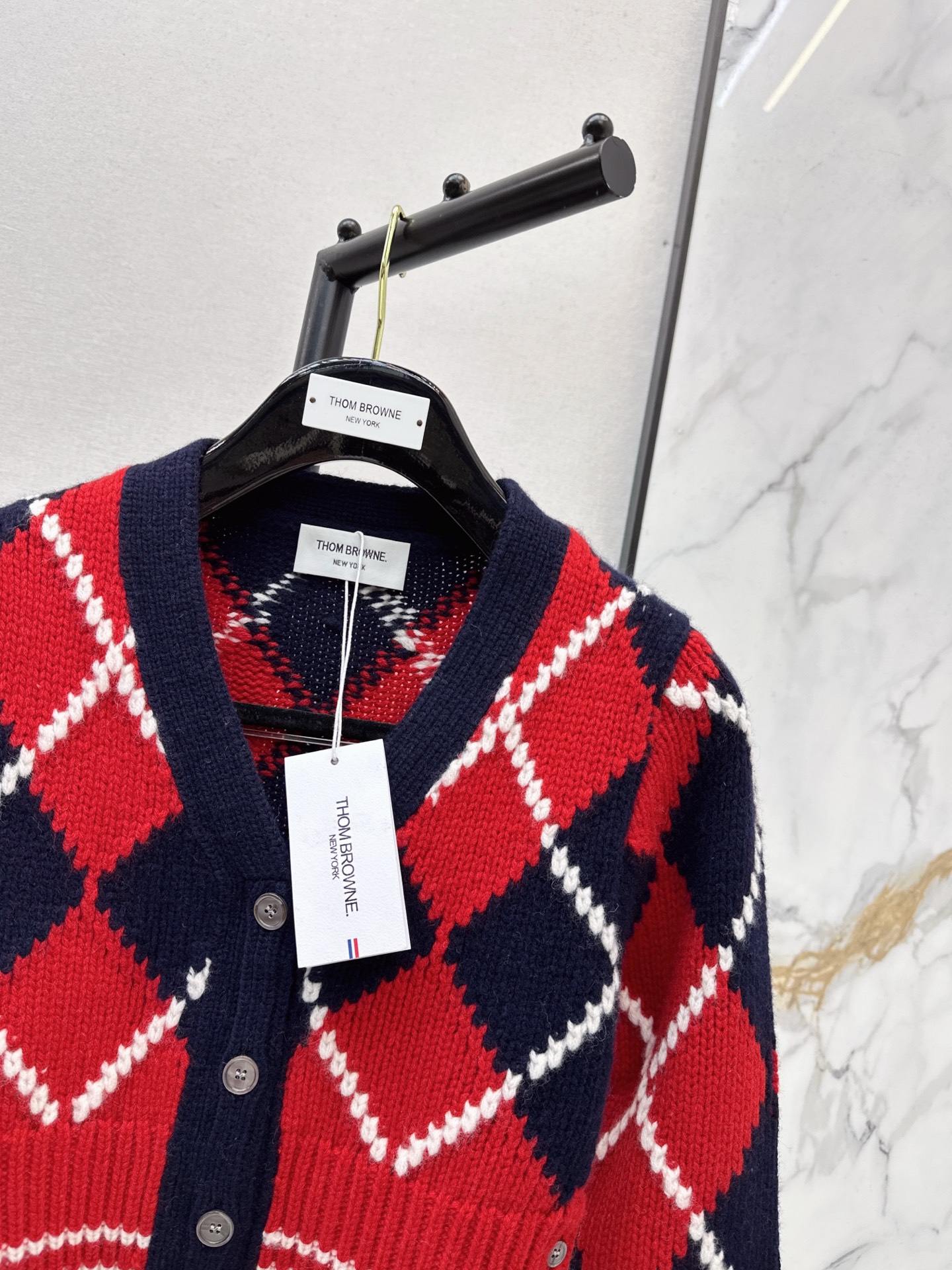 Thom 26fw jacquard knit cardigan