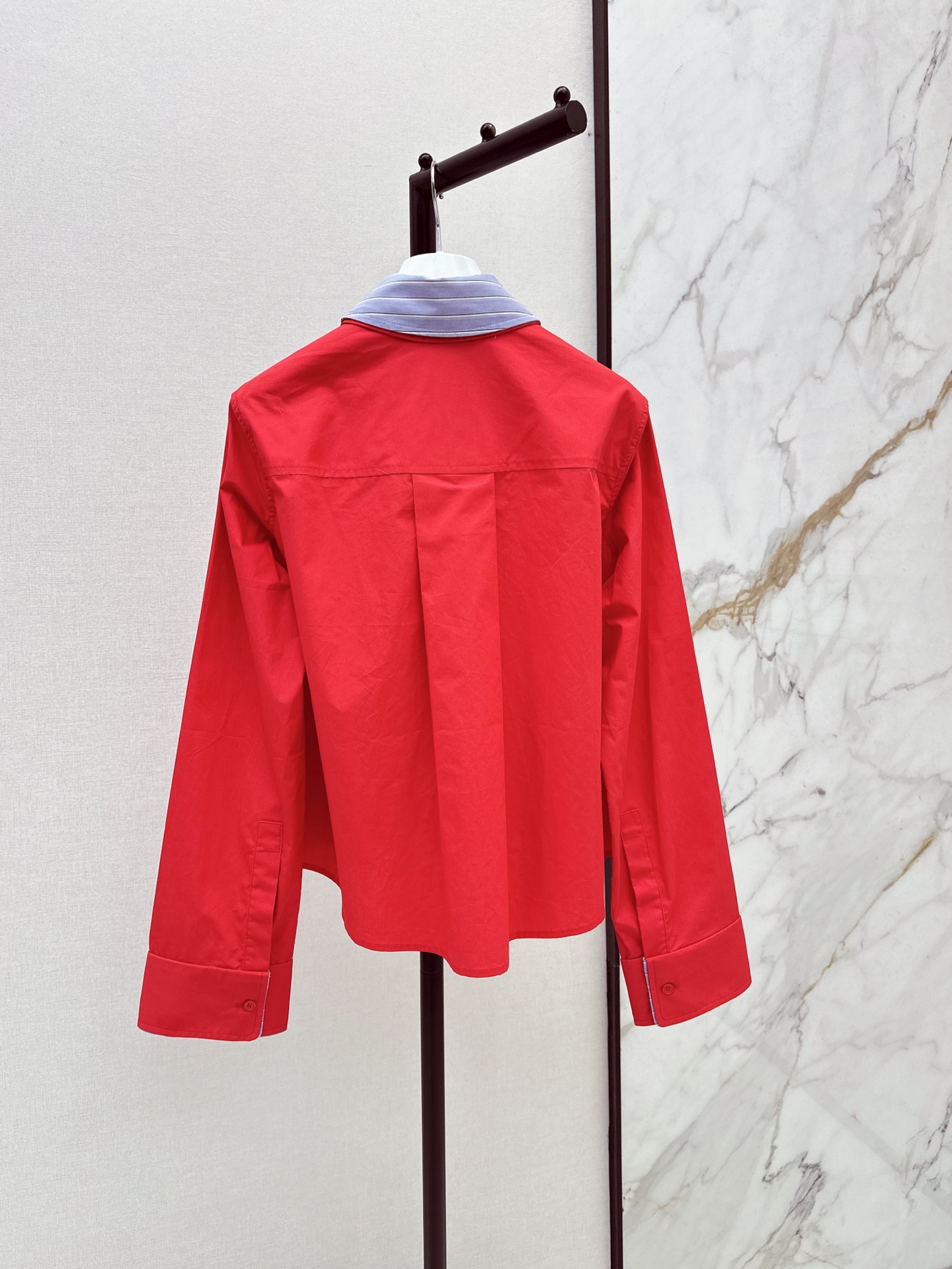 Loe 26fw contract collar shirt