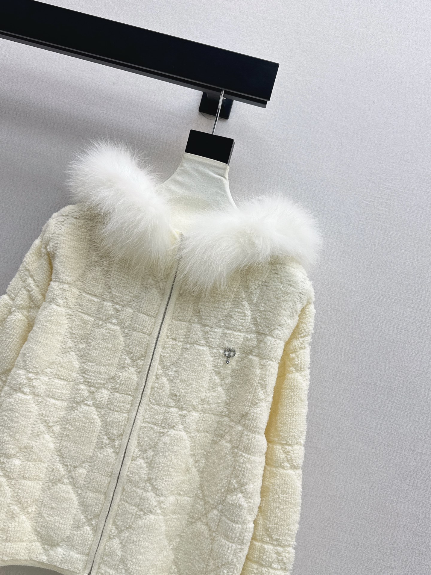CD 26fw fur-trim hooded jacket