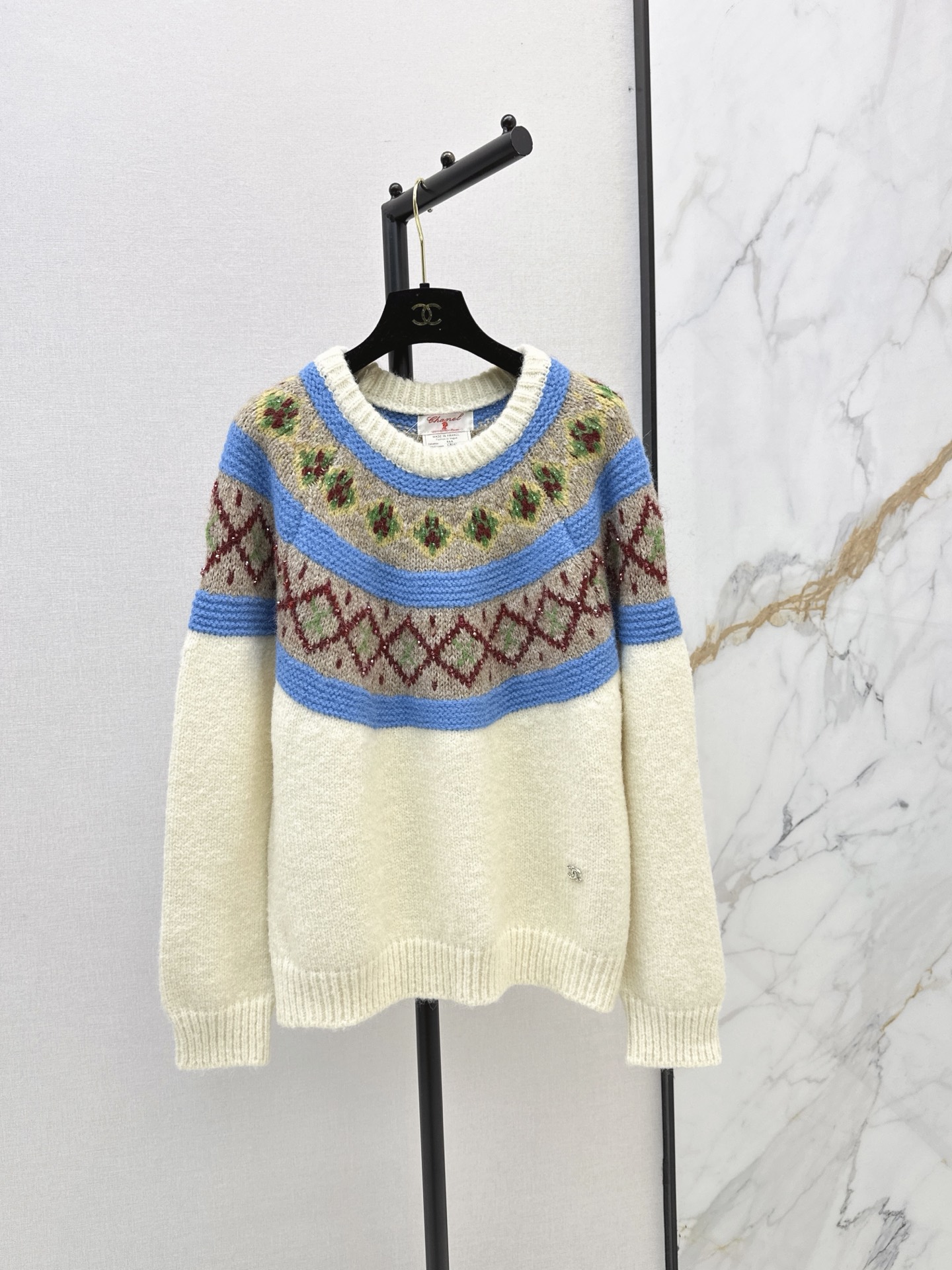 Chan 26fw jacquard sweater