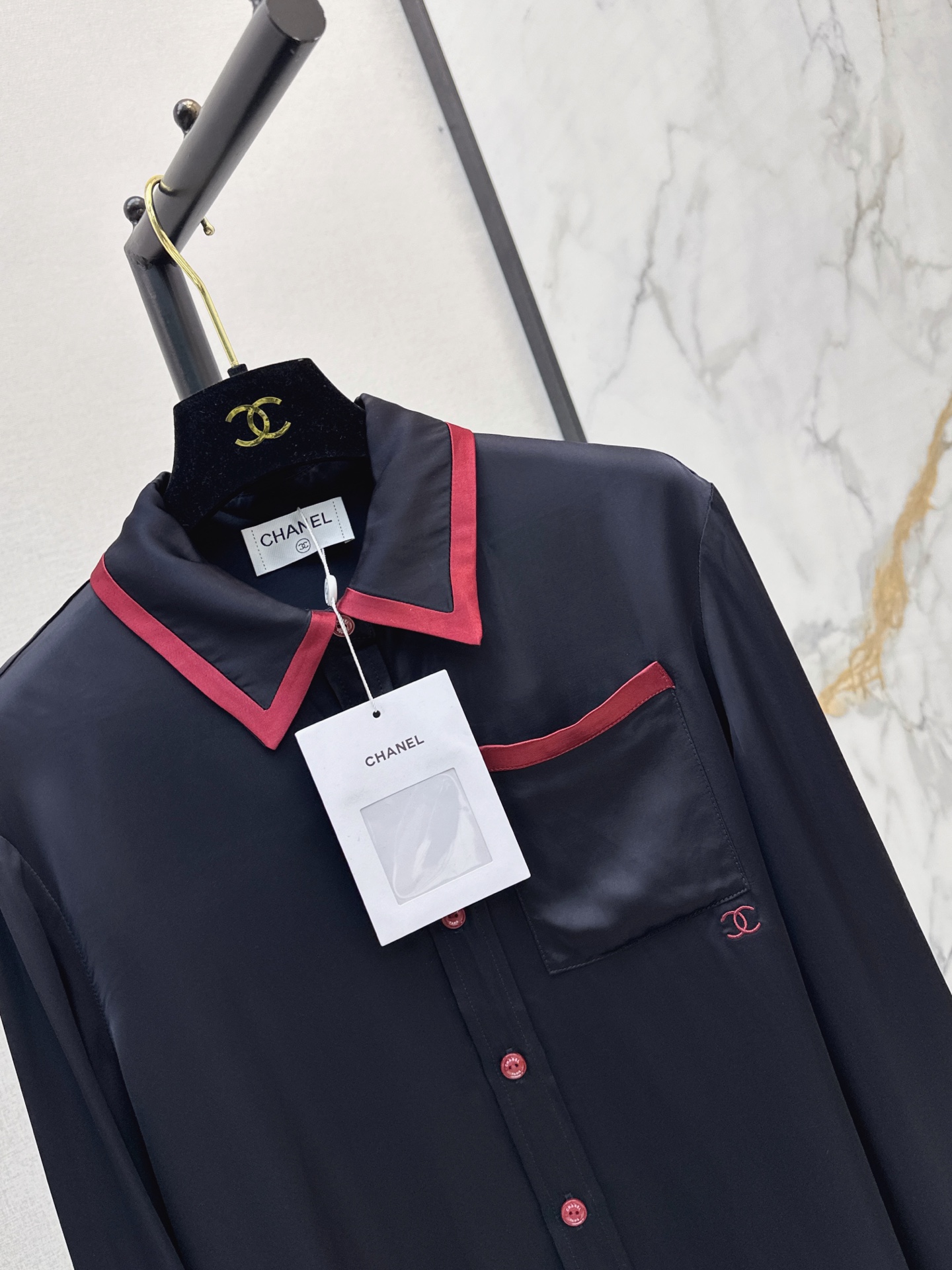 Chan 26fw silk shirt