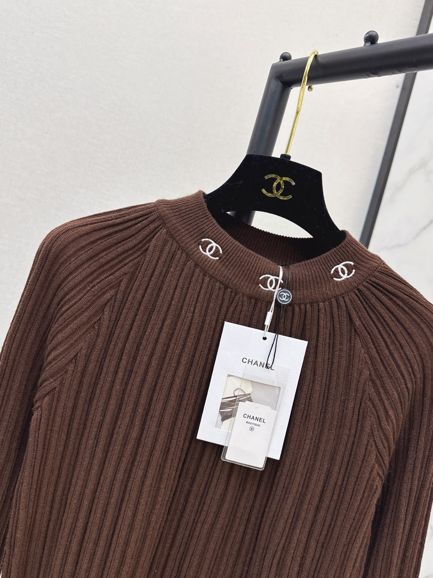 Chan 26fw ribble knit sweater