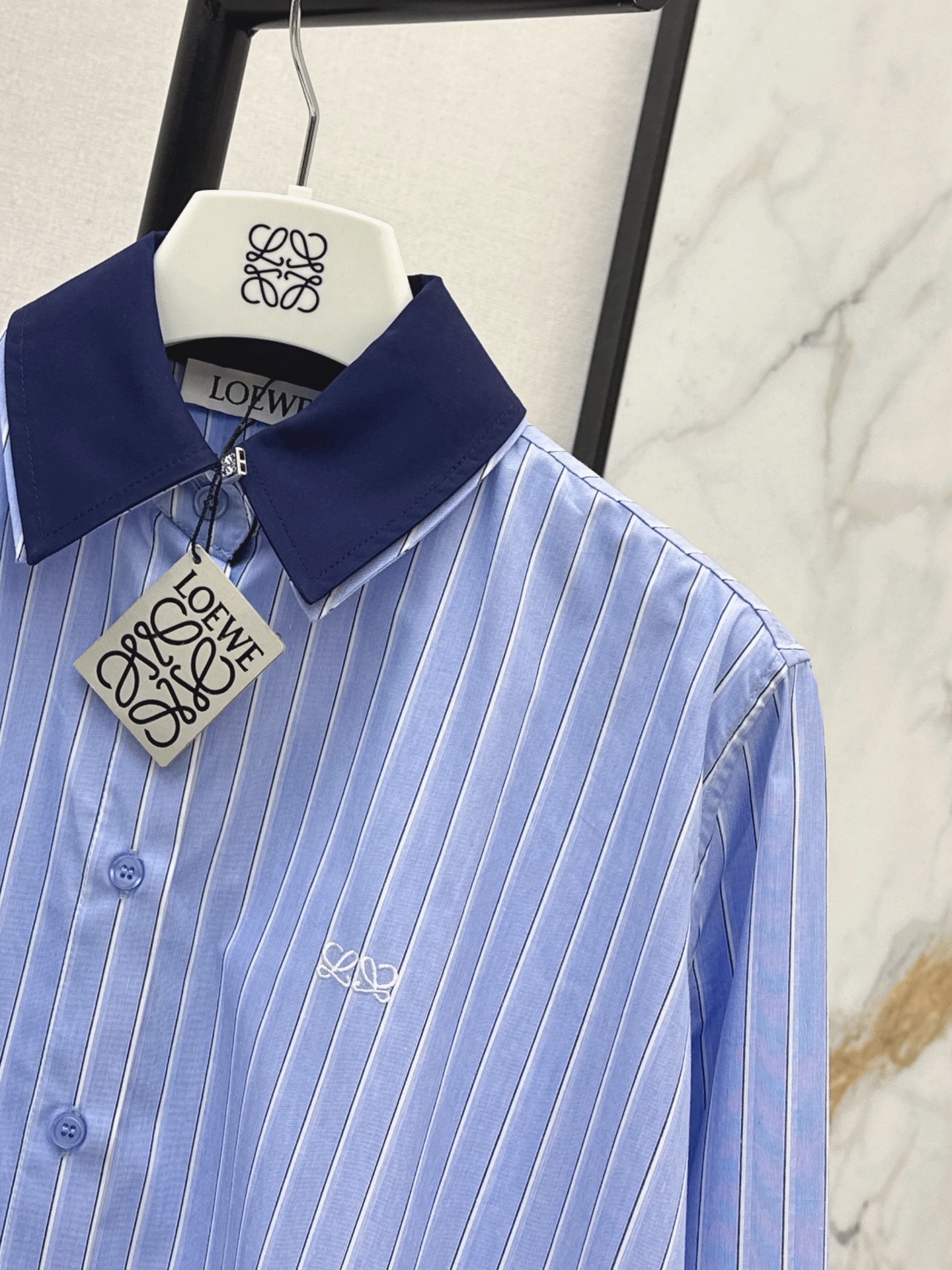 Loe 26fw contract collar shirt