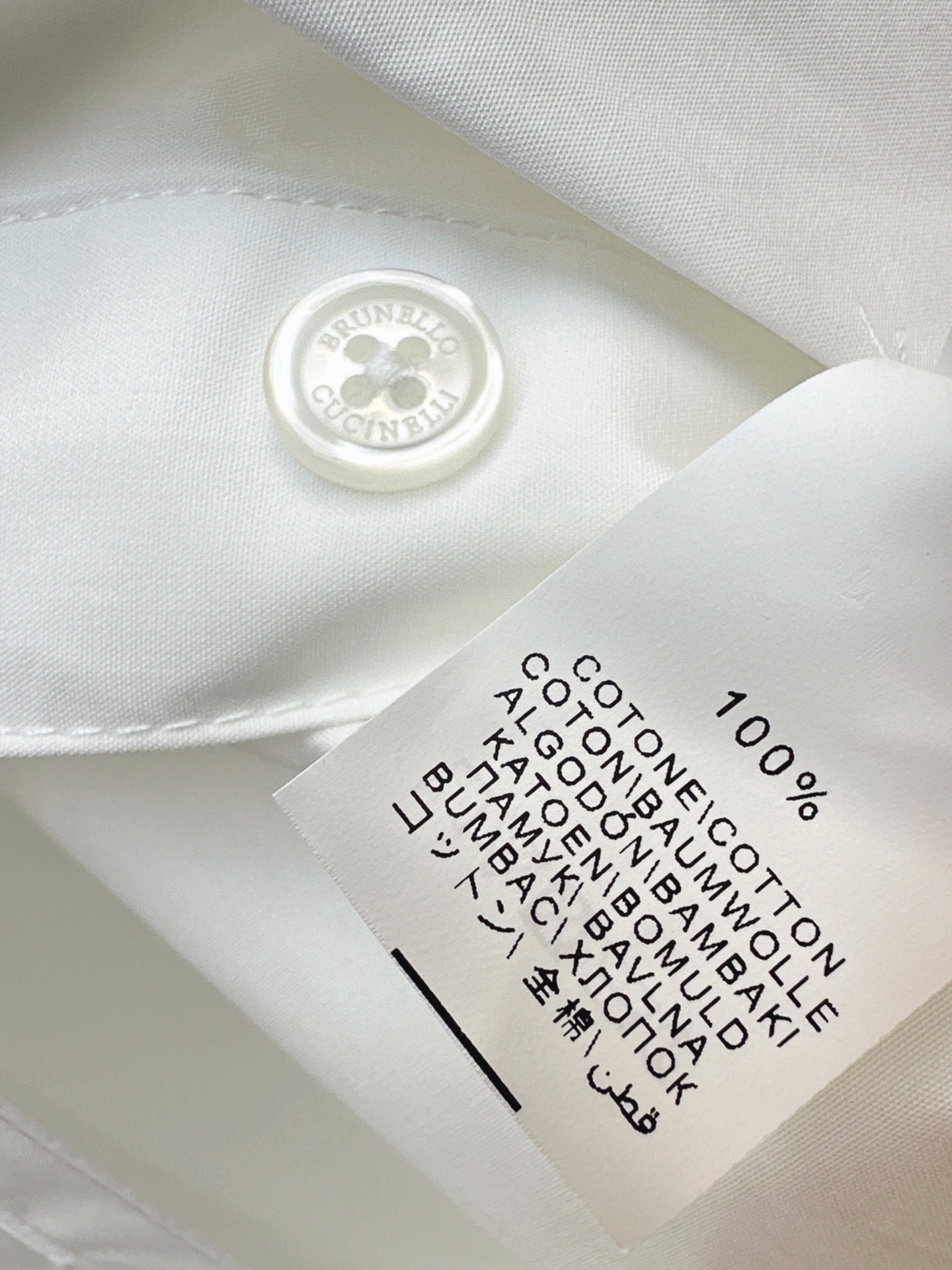 Brun 26fw ribbon shirt