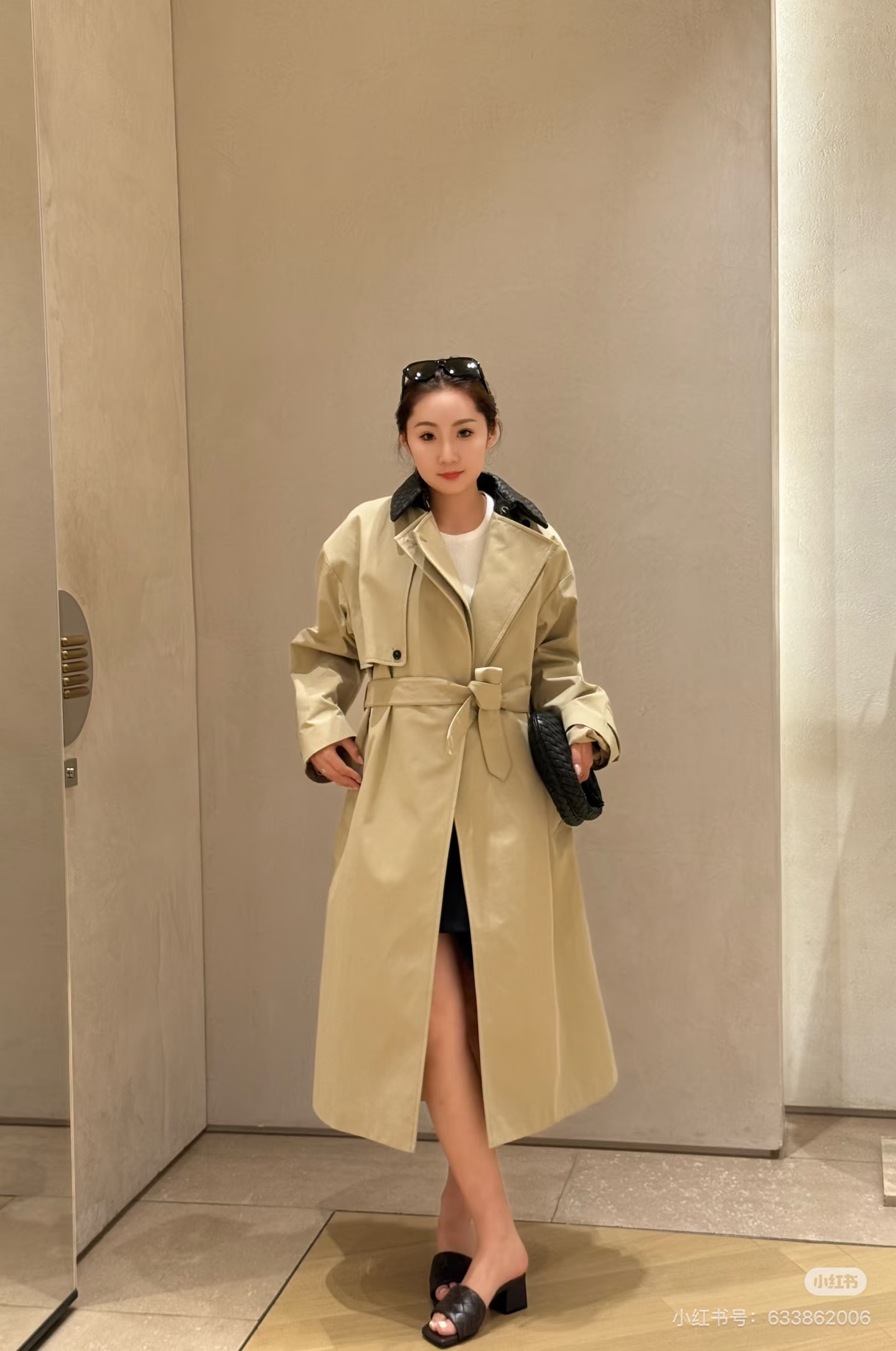 Bott 26fw woven neck trench coats
