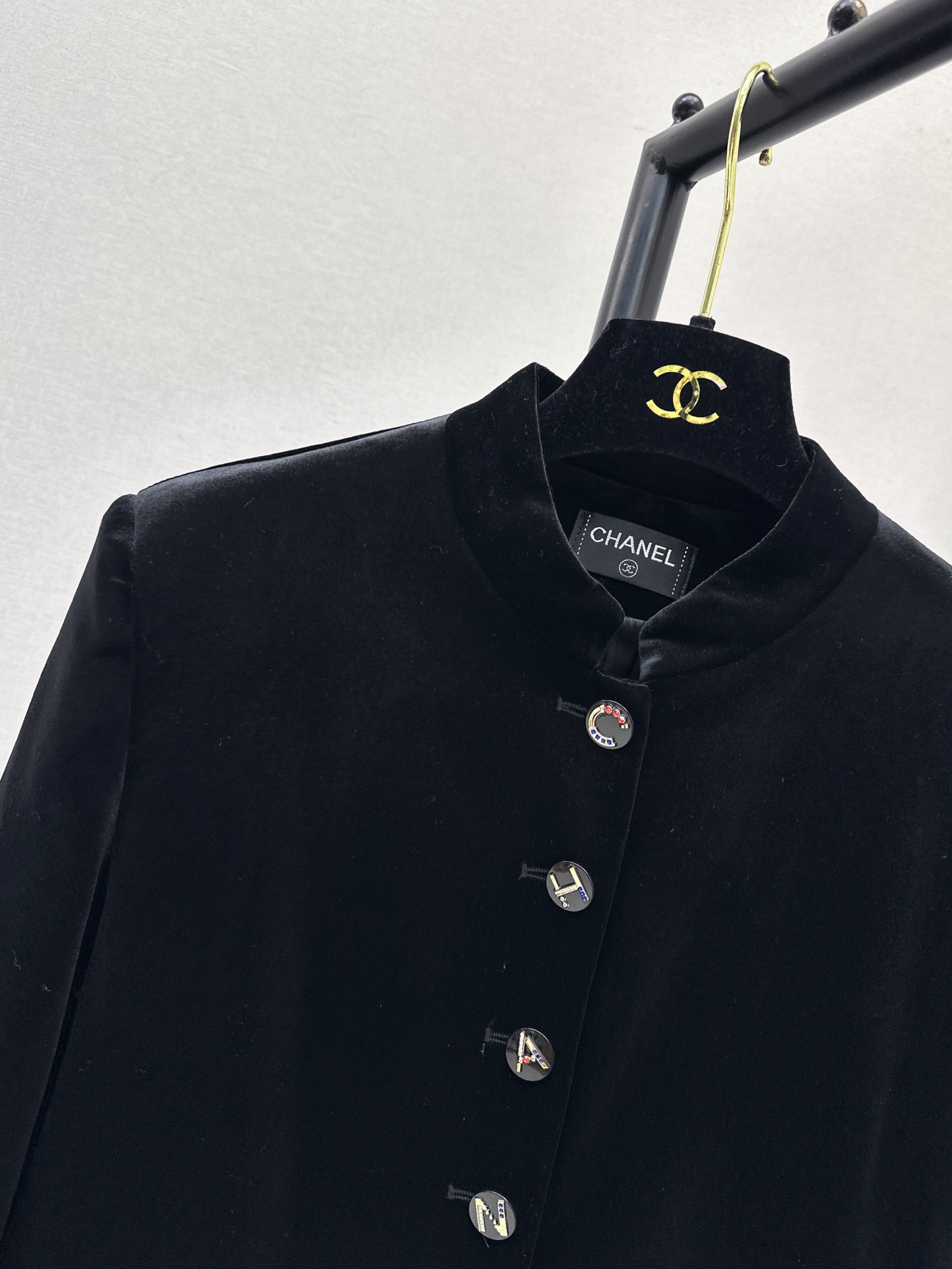 Chan 26fw velvet cropped jacket