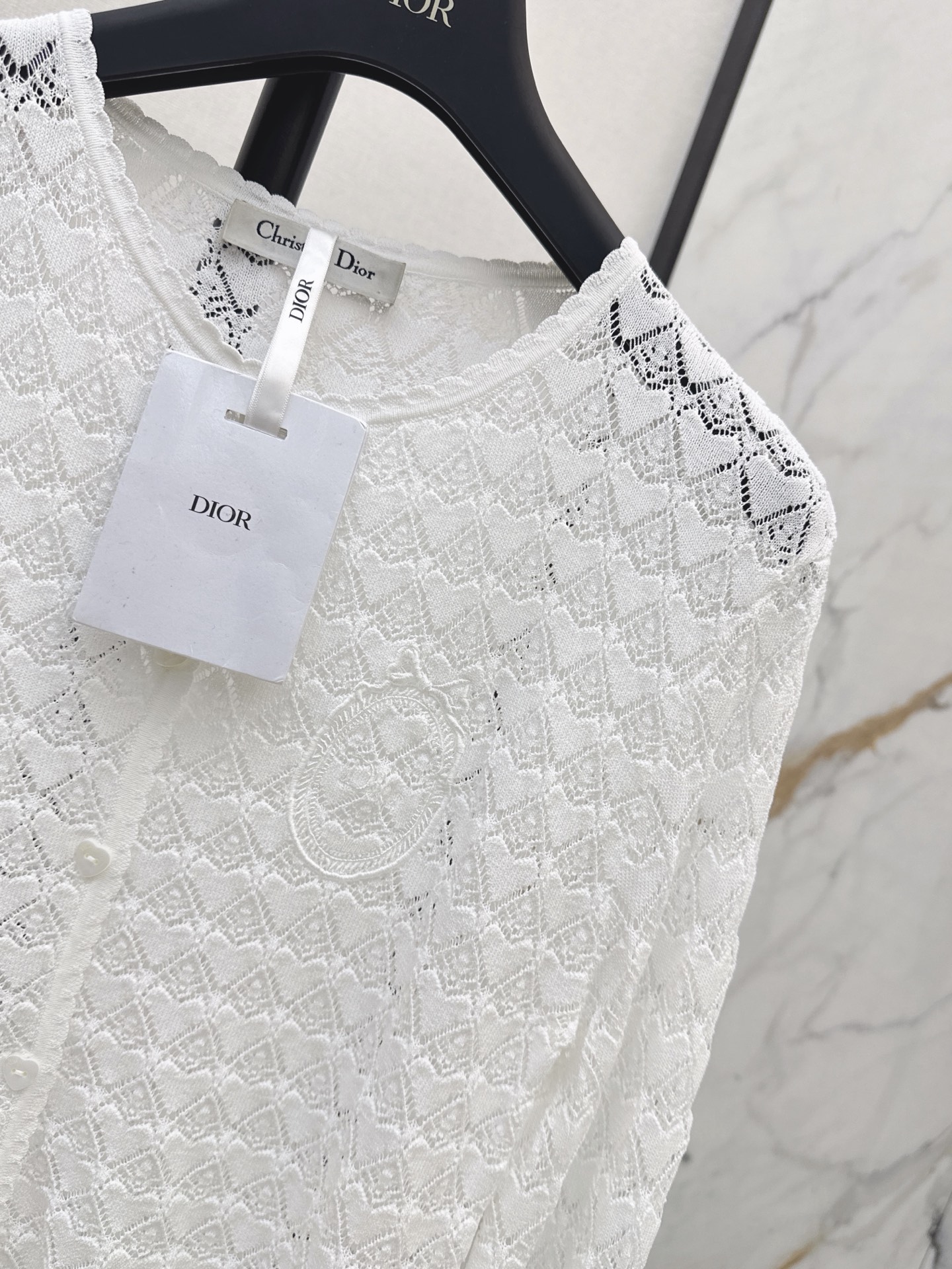CD 26fw hollow jacquard knit cardigan