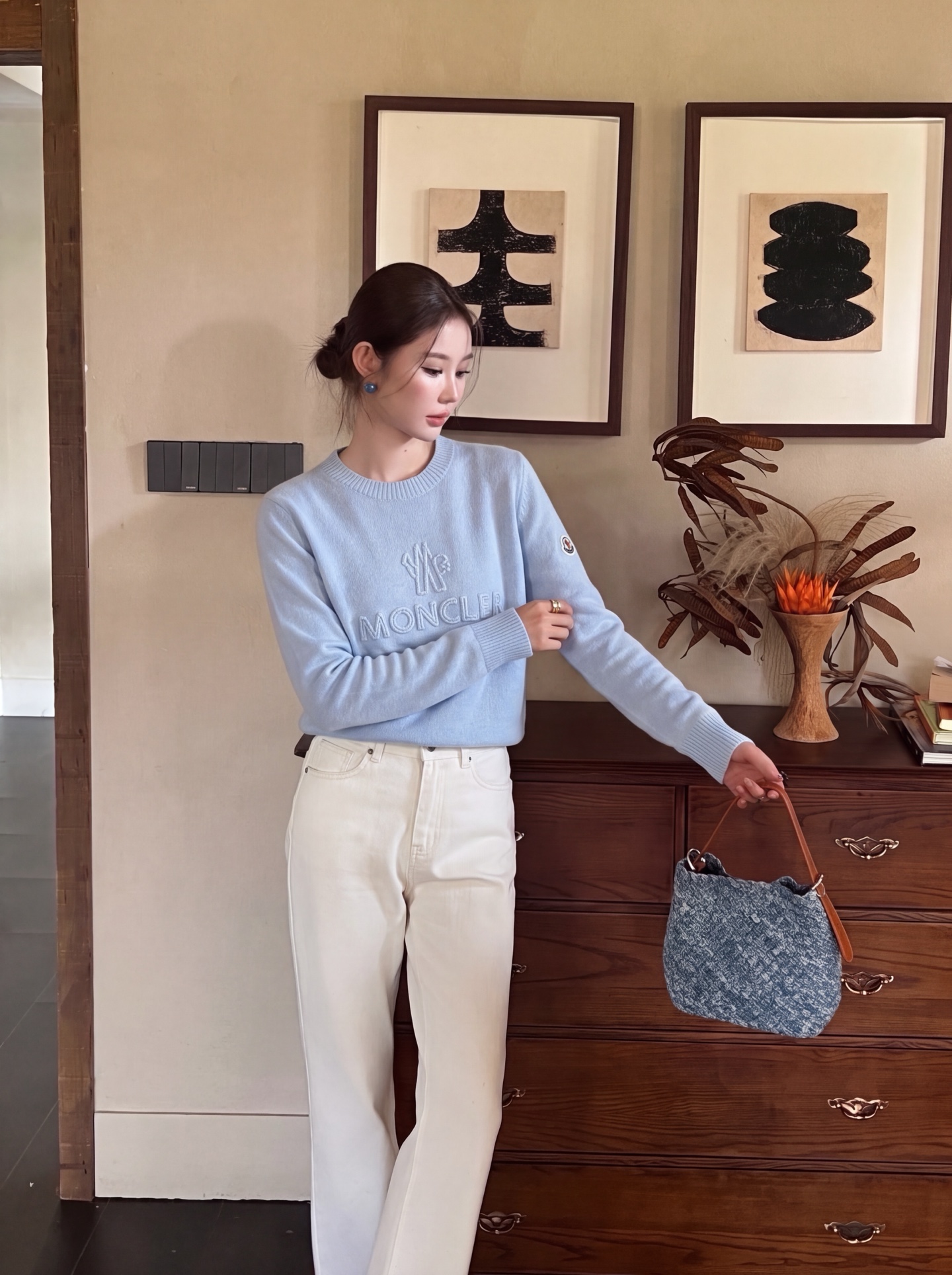 Monc 26fw embroidery knitwear