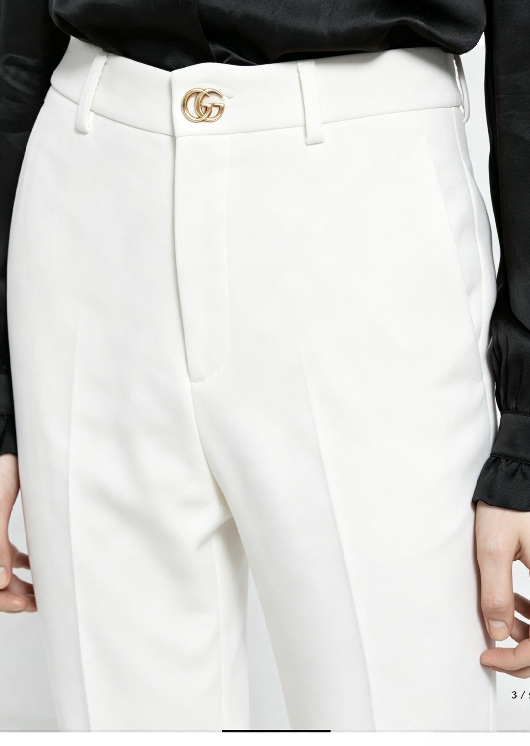 Guc 26fw straight-leg trousers