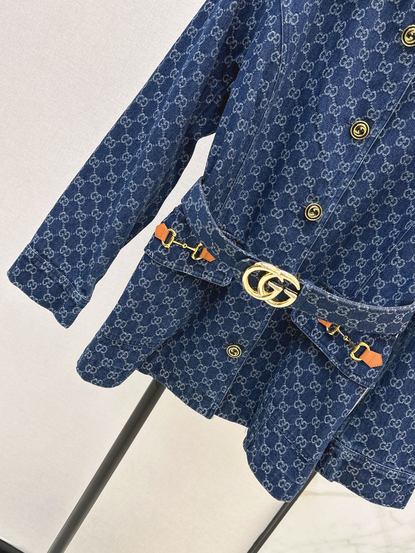 Guc 26fw jacquard belted jacket