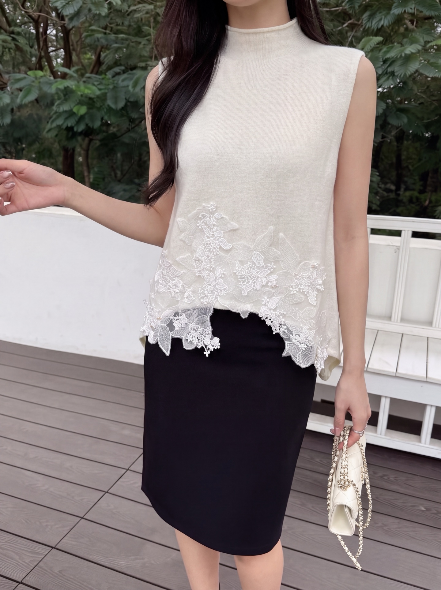 ES 26fw knit vest cape sets