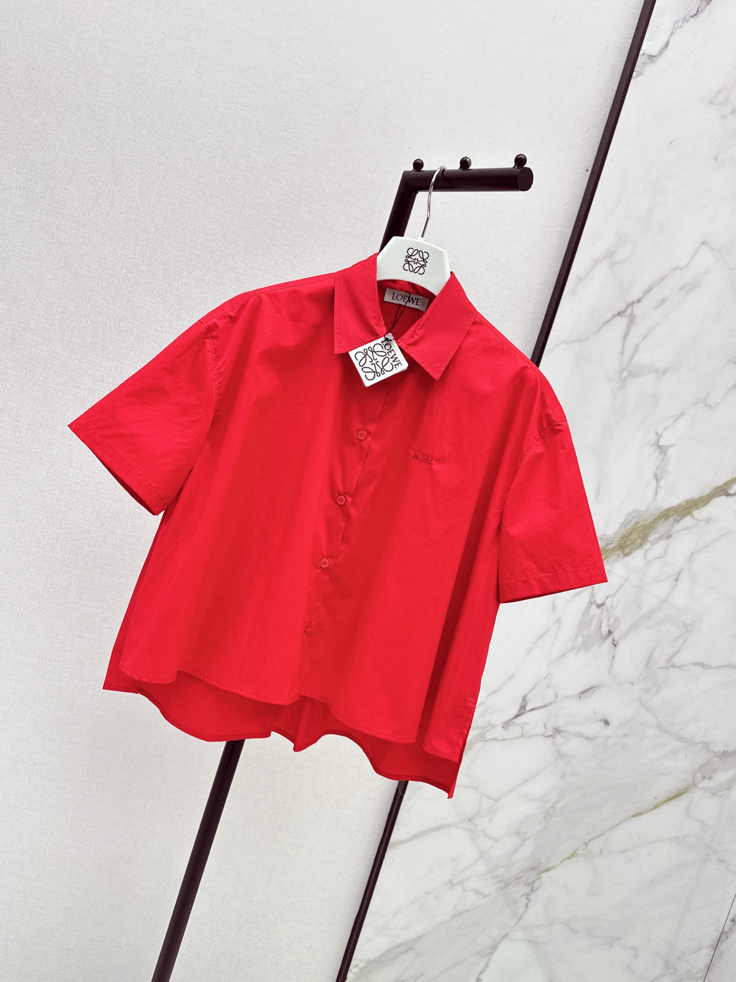 Loe 26fw cropped shirt