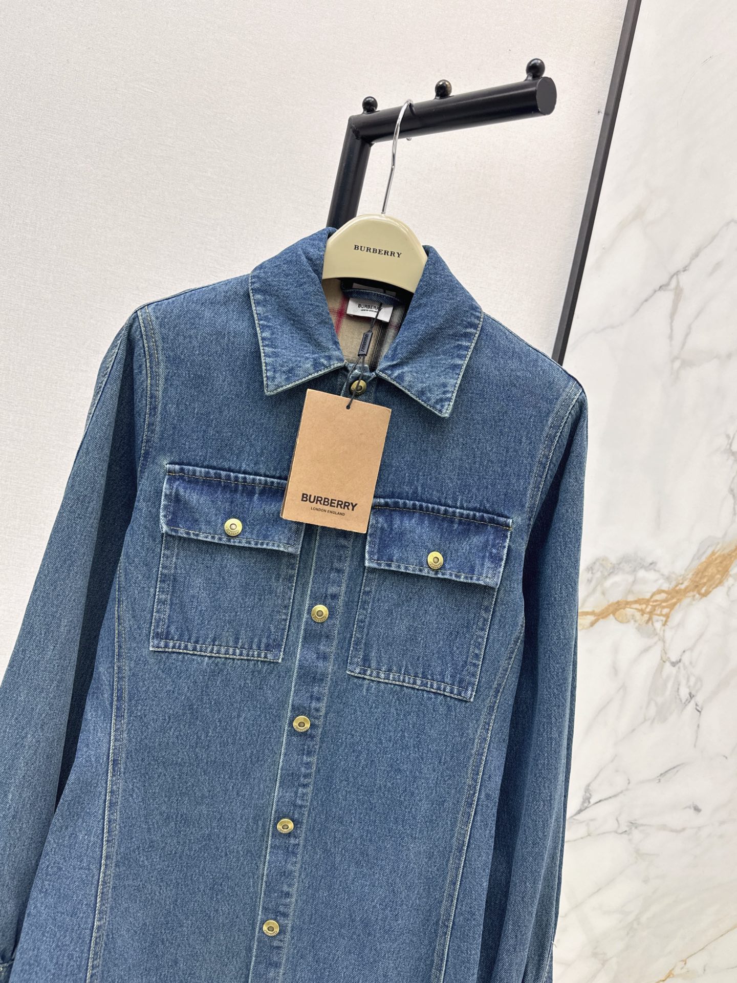 Bur 26fw denim shirt