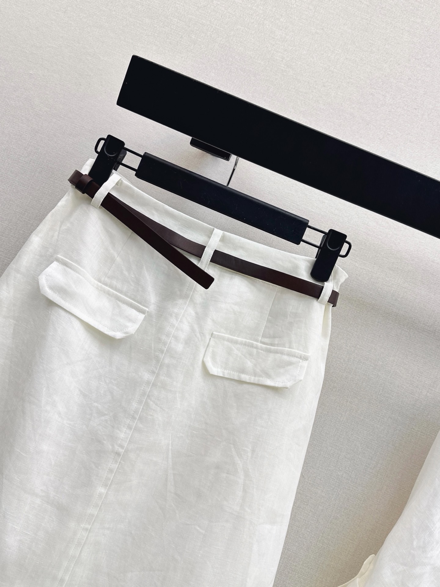 Pra 26ss belted skirt