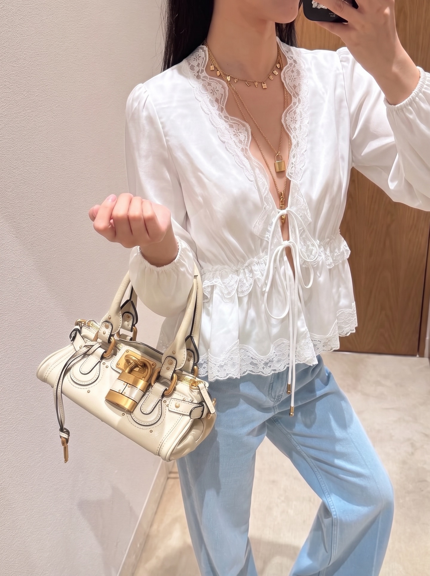 Chol 26fw lace cardigan
