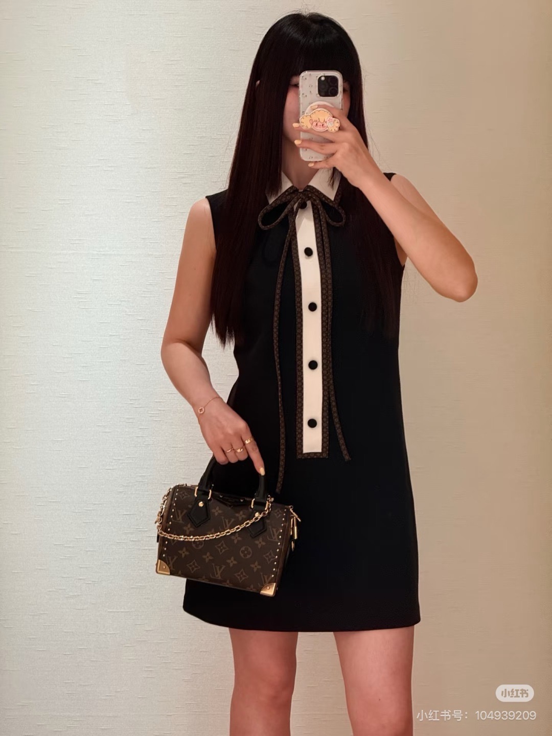 Loui 26fw ribbon sleeveless dress
