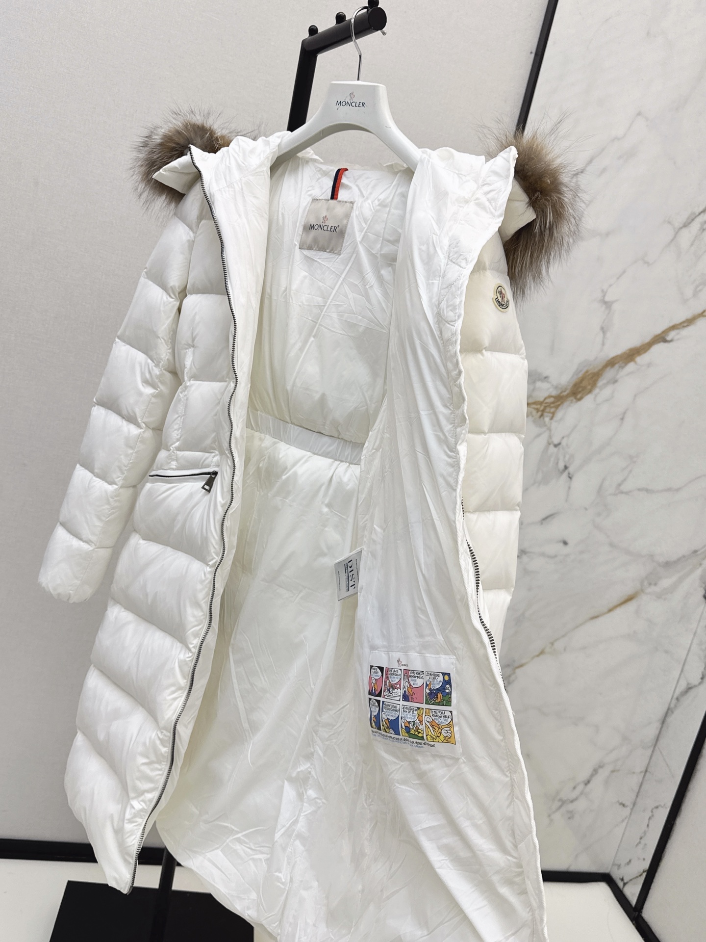 Monc 26fw hooded long down jacket