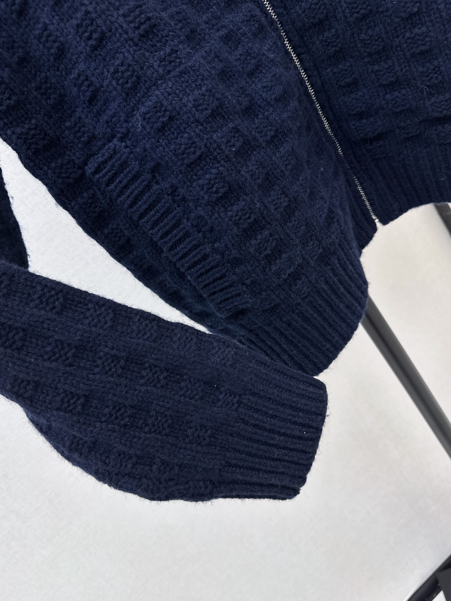 Pra 26fw jacquard knit jacket