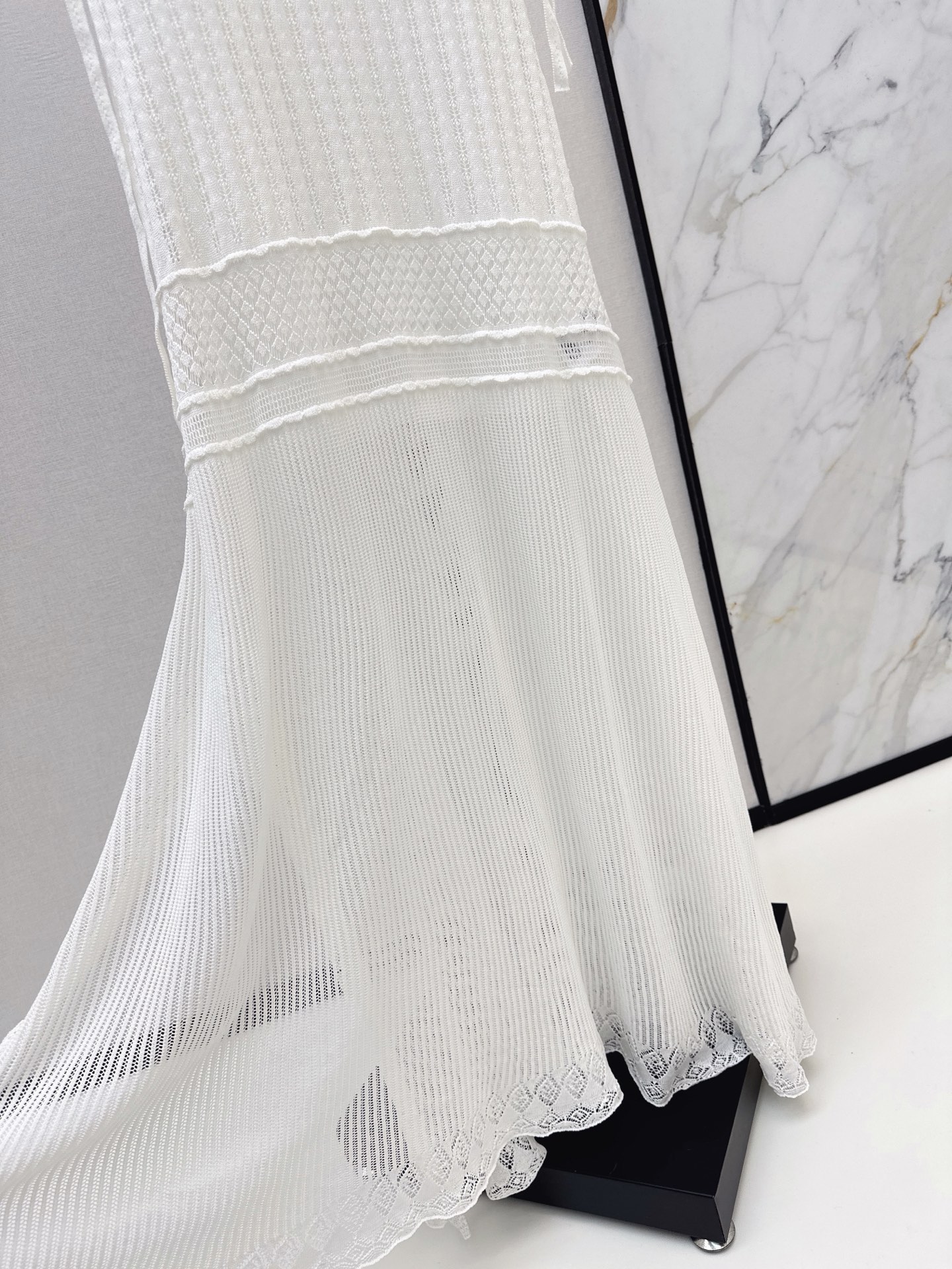 CD 26ss hollow knit slip dress