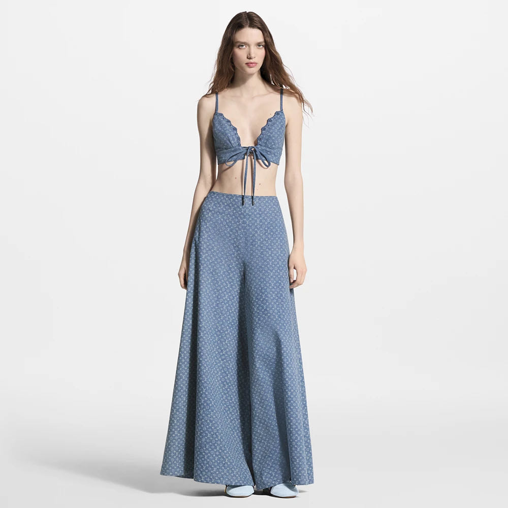 Loui 26ss denim bralette top