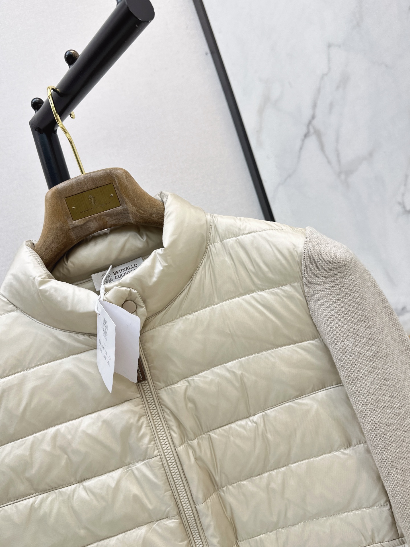 Bun 26fw knit contract down jacket