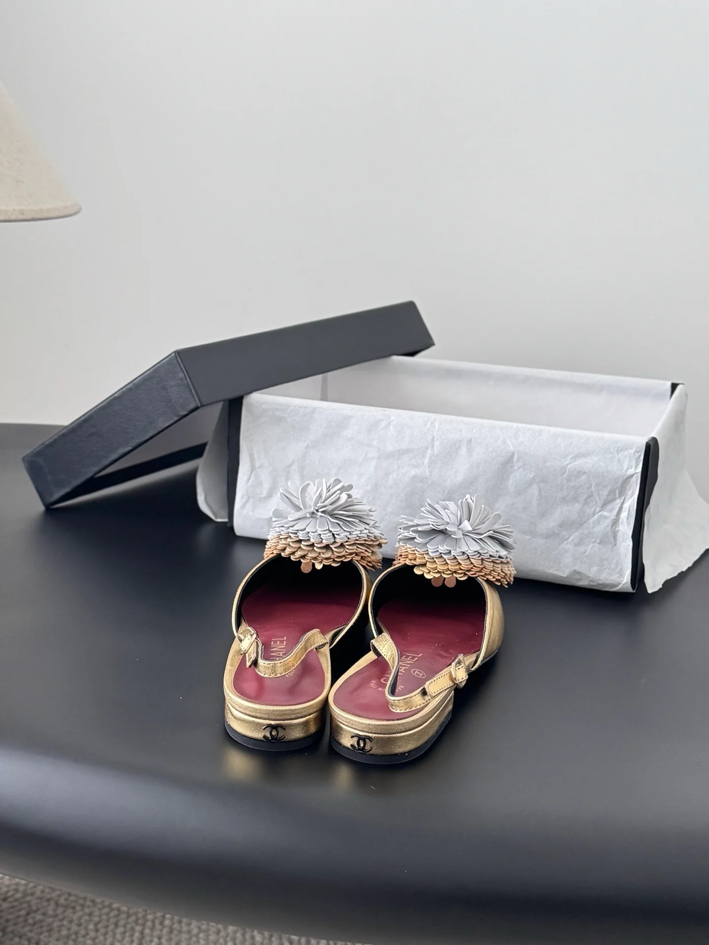 Chan 26ss slingback flats