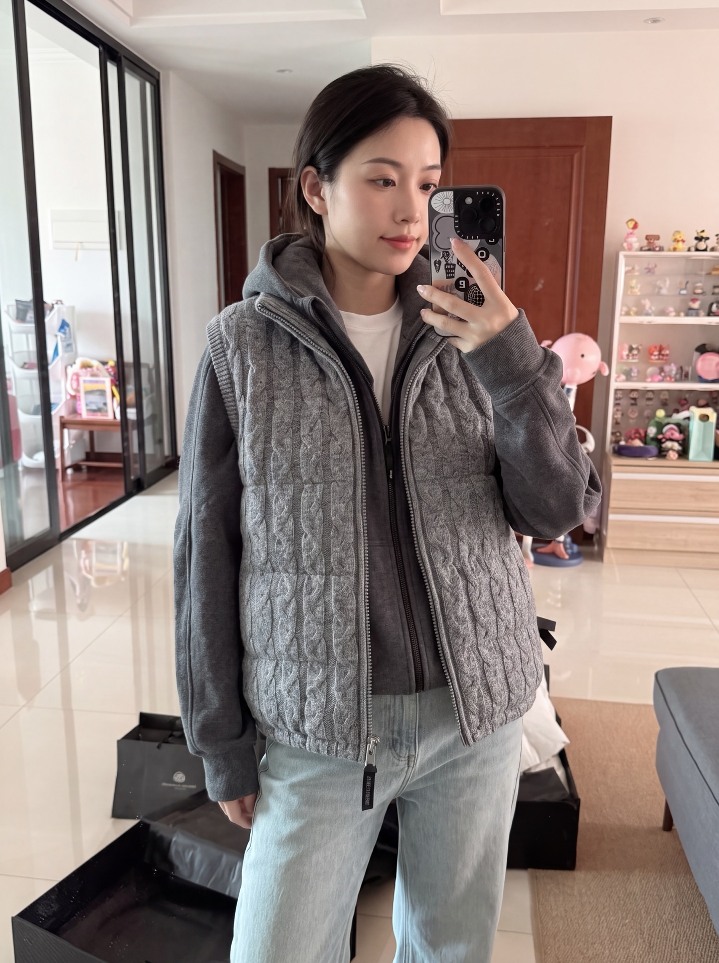 Brun 26fw knit down vest