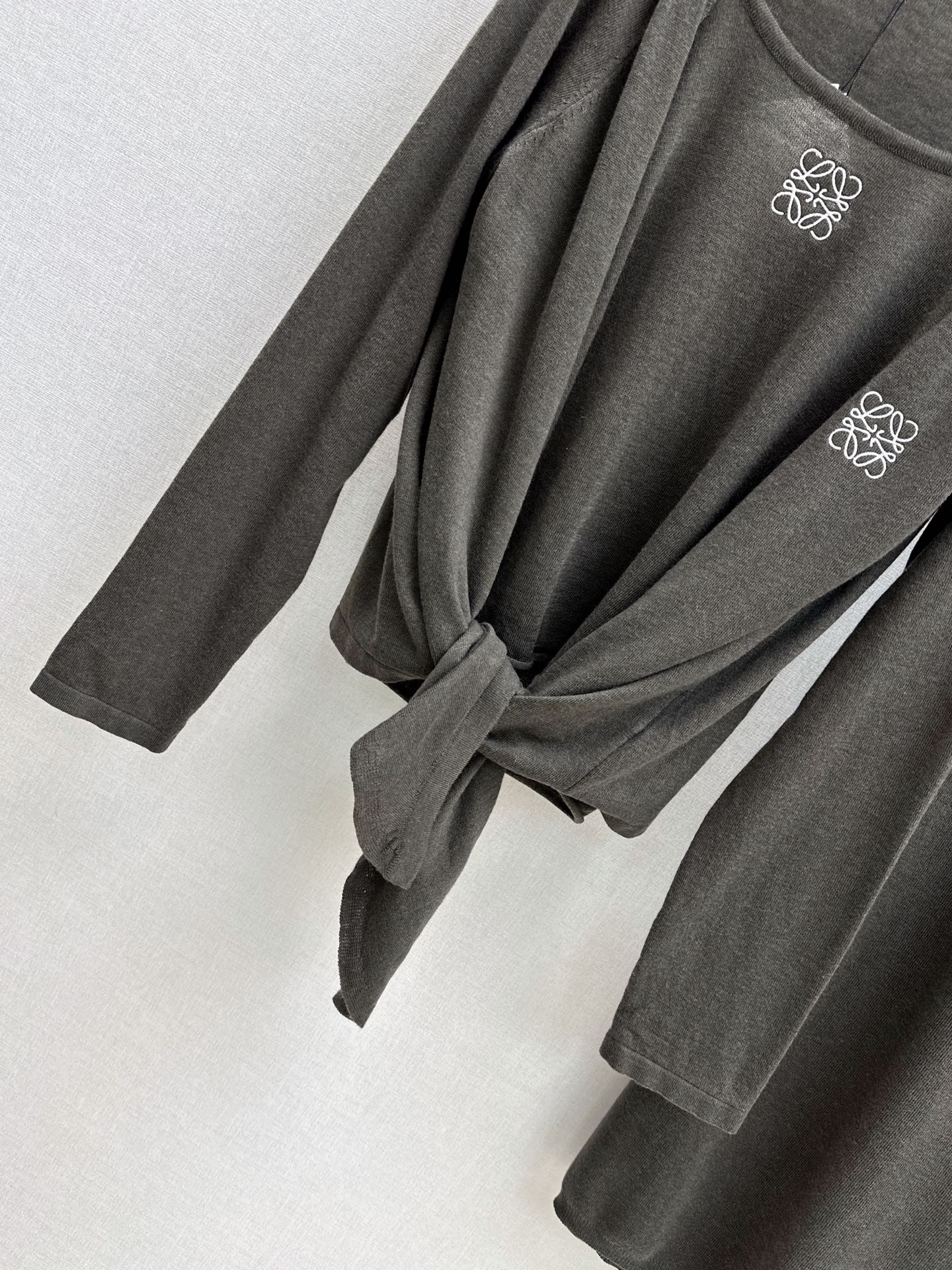 Loe 26fw knit vest cardigan skirt sets