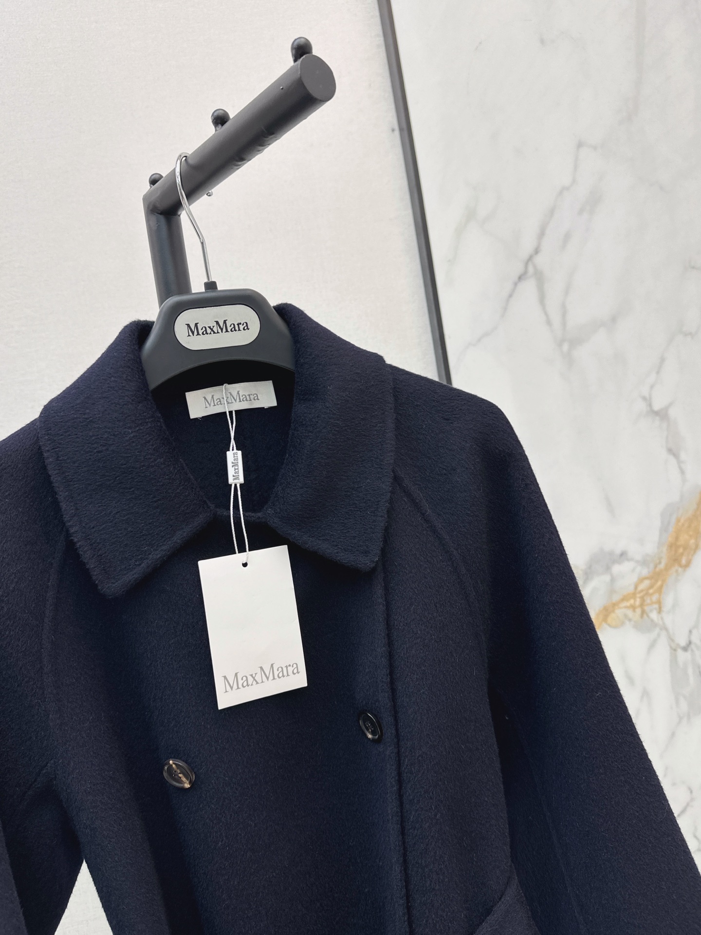 Max 26fw belted double button overcoats