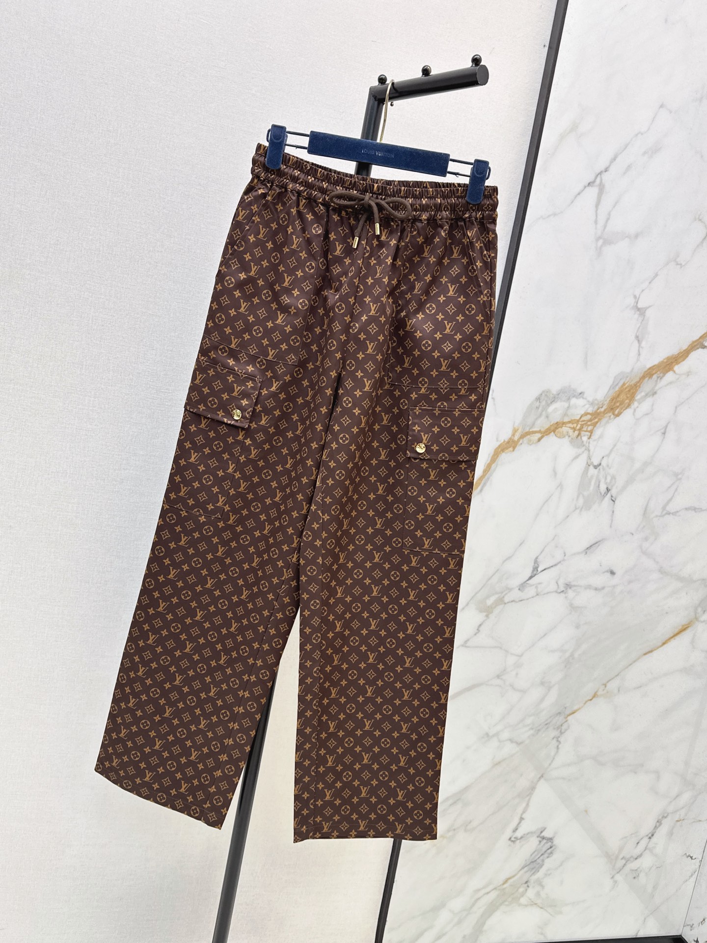 Loui 26fw print wide-leg pants