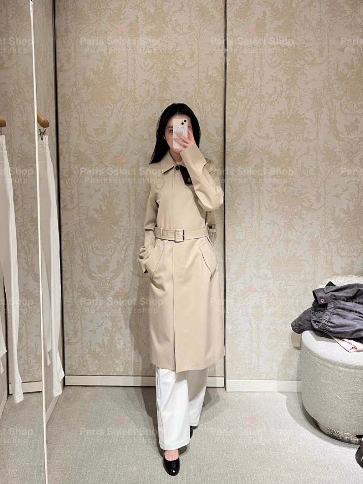 CD 26fw embroidery trench coats