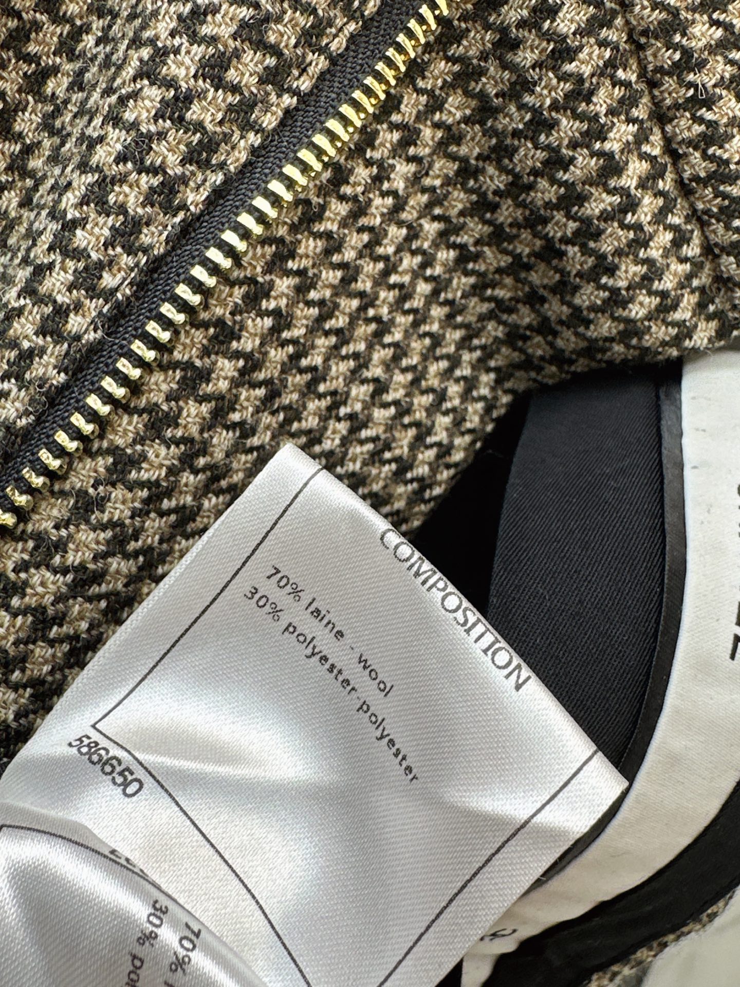 Chan 26fw houndstooth suit pants